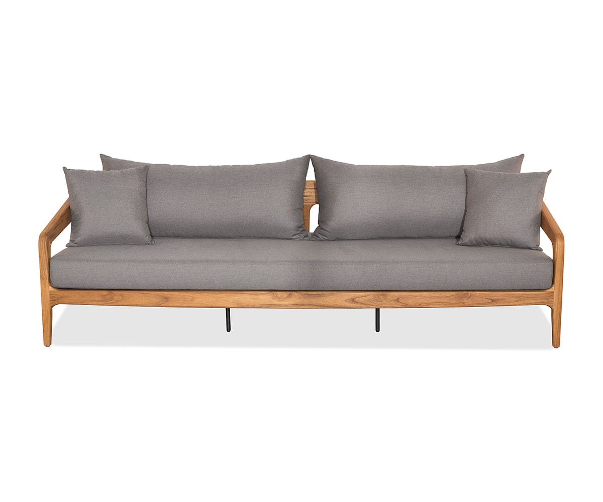 Premium Amar Teak Wood Sofa - Solid Teak Furniture for Living Room, Patio & Outdoor - Stylish & Durable Modern Seating for Home Decor