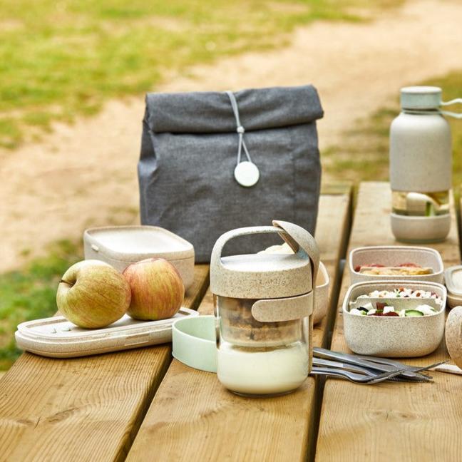Organic Insulated Lunch Bag for Work, School & Travel - Eco-Friendly Reusable Food Container for Adults & Kids - Perfect for Office, Picnics & Outdoor Activities