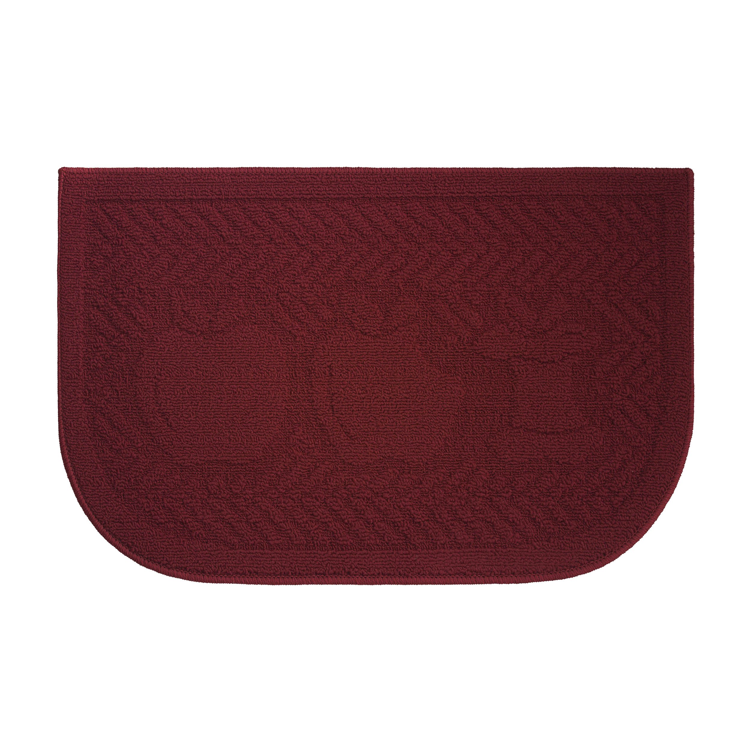 Structures Textured Loop 18 x 28 Inch Non-Slip Kitchen Rug - Soft Wedge Design for Comfort Underfoot | Perfect for Kitchens, Entryways & Laundry Rooms