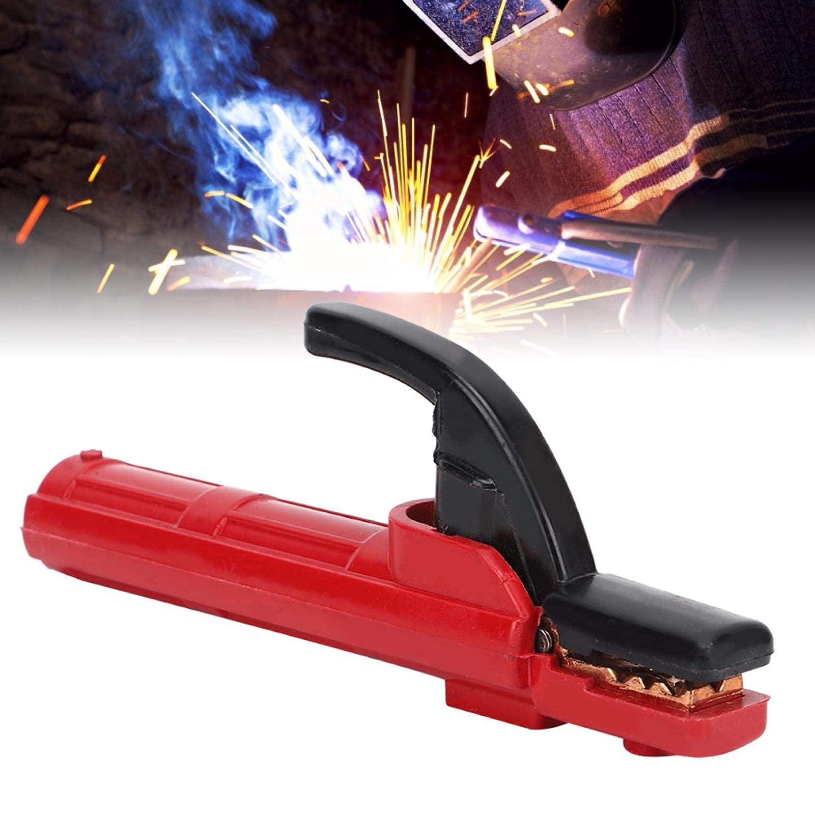300A Heavy Duty Copper Electrode Holder - Professional Welding Rod Clamp for Arc Welding, Soldering & Metal Repair | Durable Tool for DIY, Construction & Industrial Use