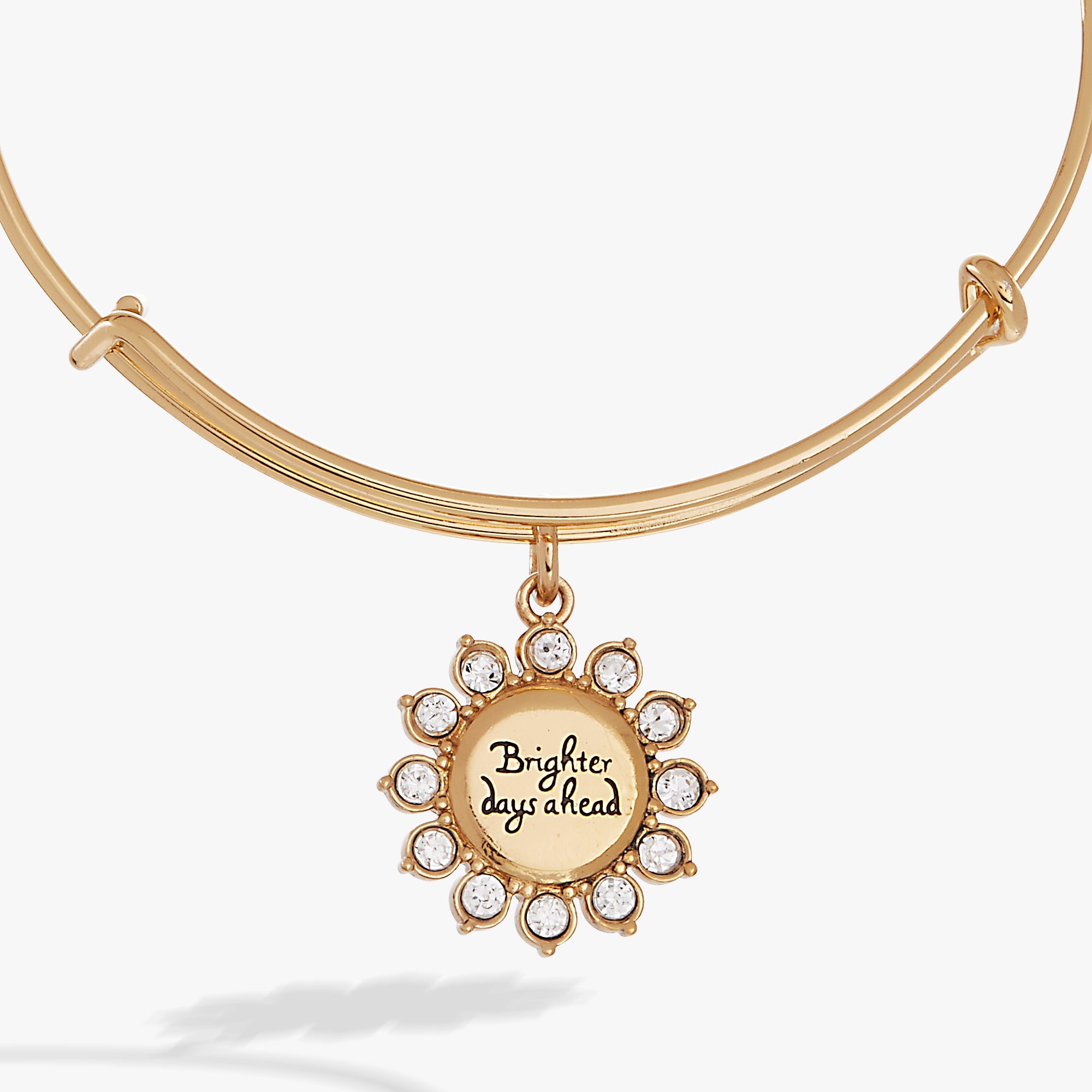 Brighter Days Ahead Bangle - Elegant Adjustable Gold-Tone Bangle Bracelet for Women | Perfect for Everyday Wear, Gifts & Special Occasions