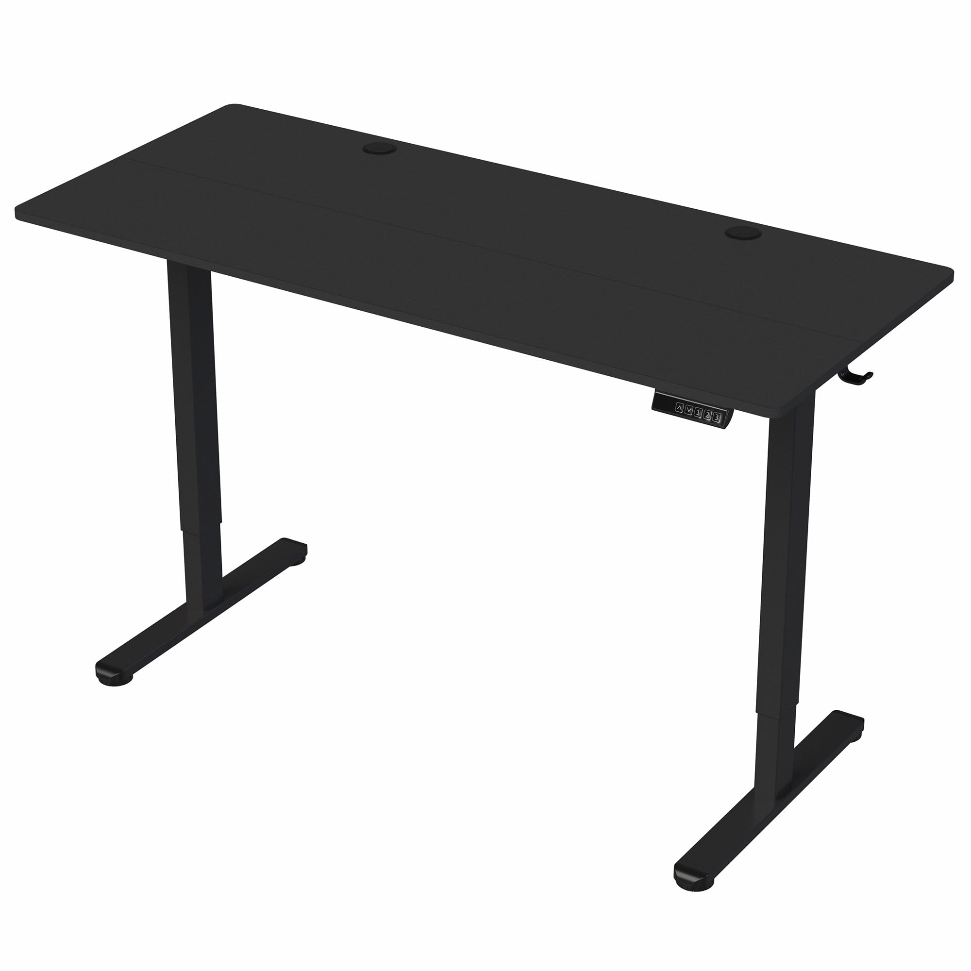 VIVO Electric Height Adjustable Standing Desk 55 x 24 Inches, Memory Controller, Black Top Black Frame (DESK-E155TB) - Perfect for Home Office, Gaming Setup & Workspace Ergonomics