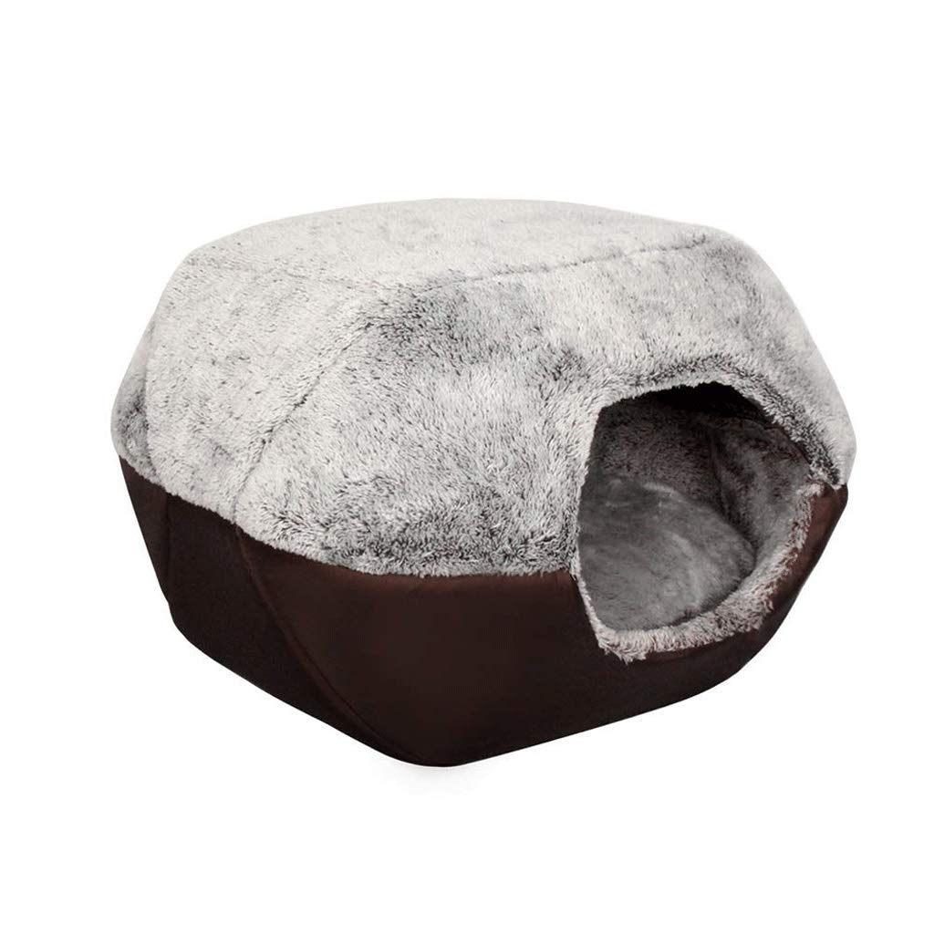 CDDJJ Mongolian Yurt Pet Bed - Windproof Thermal Dog Bed Cave with Removable Cover | Cozy Indoor/Outdoor Dog House for Small Medium Dogs | Perfect for Winter, Camping & Home Use