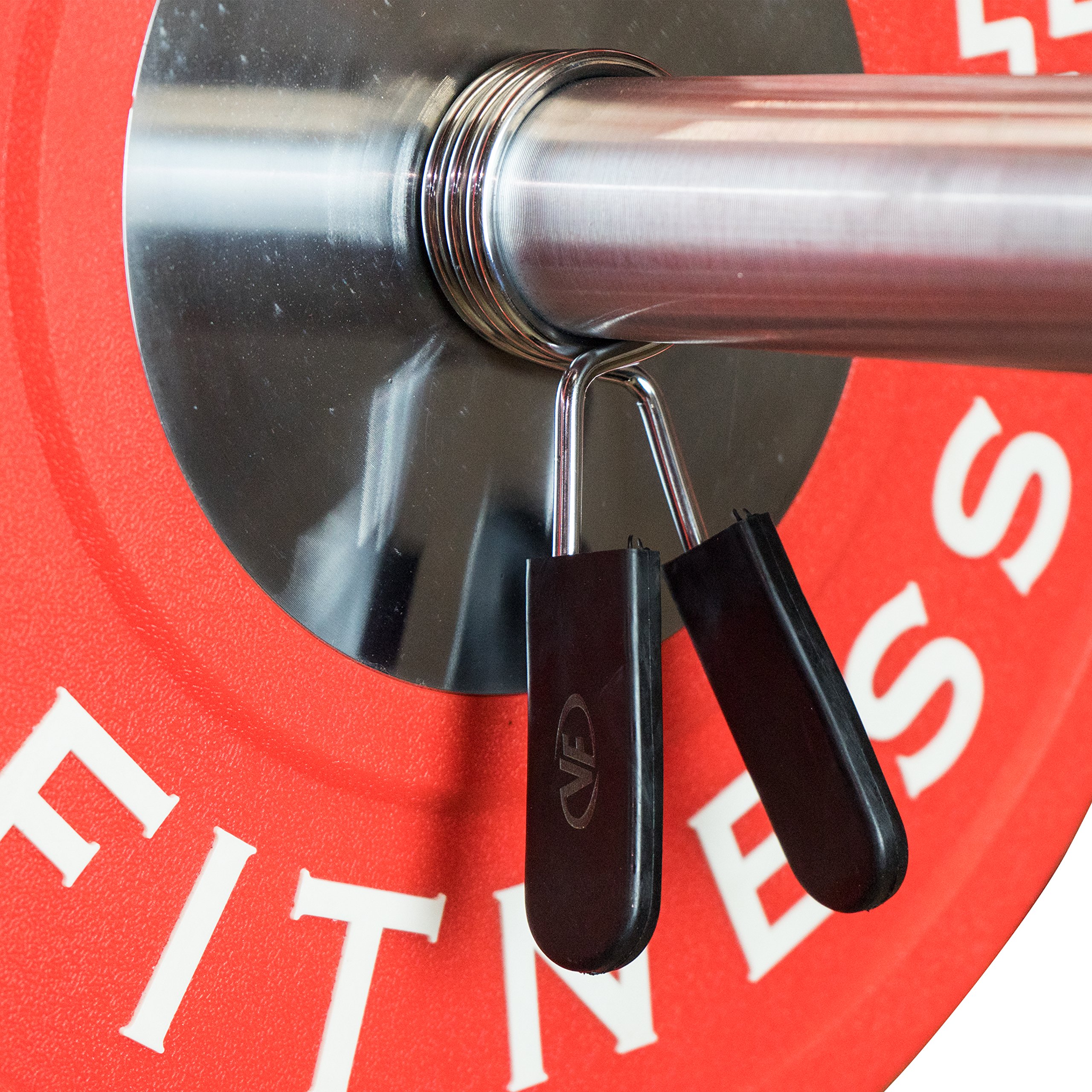 Olympic Barbell Clips for Weight Lifting - 2 Inch Spring Clamps for Gym & Home Workouts