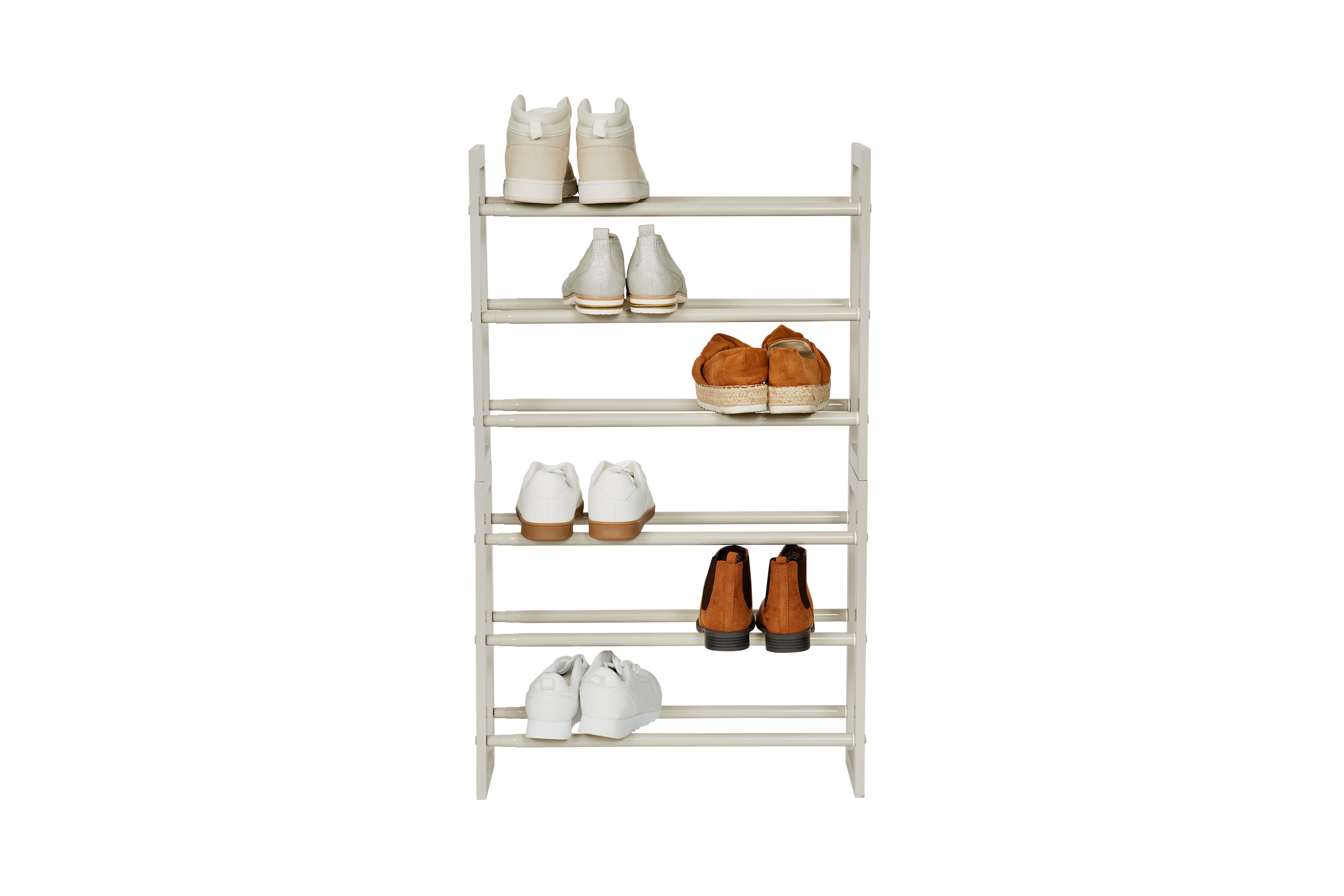 Expandable Wooden Shoe Rack Organizer - Space Saving Storage for Entryway, Closet & Bedroom - Holds 12-24 Pairs of Shoes