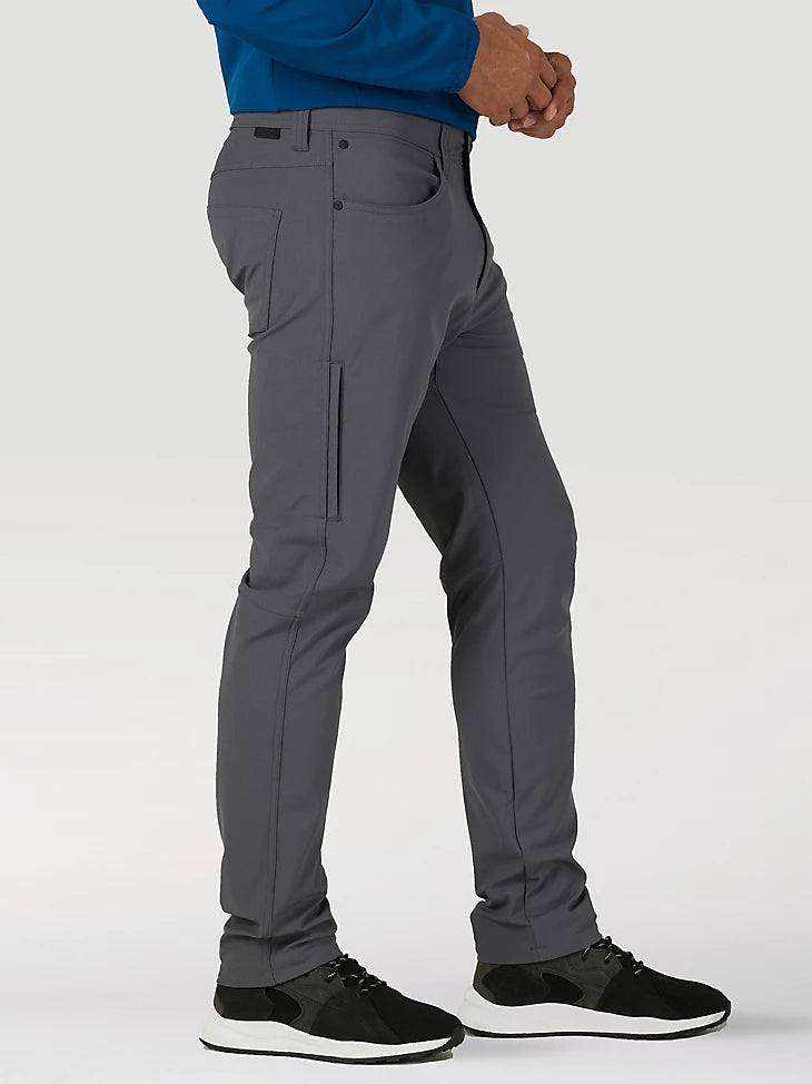 ATG By Wrangler™ Men's FWDS Five Pocket Work Pants - Durable Iron Gate Color for Construction, Outdoor & Casual Wear