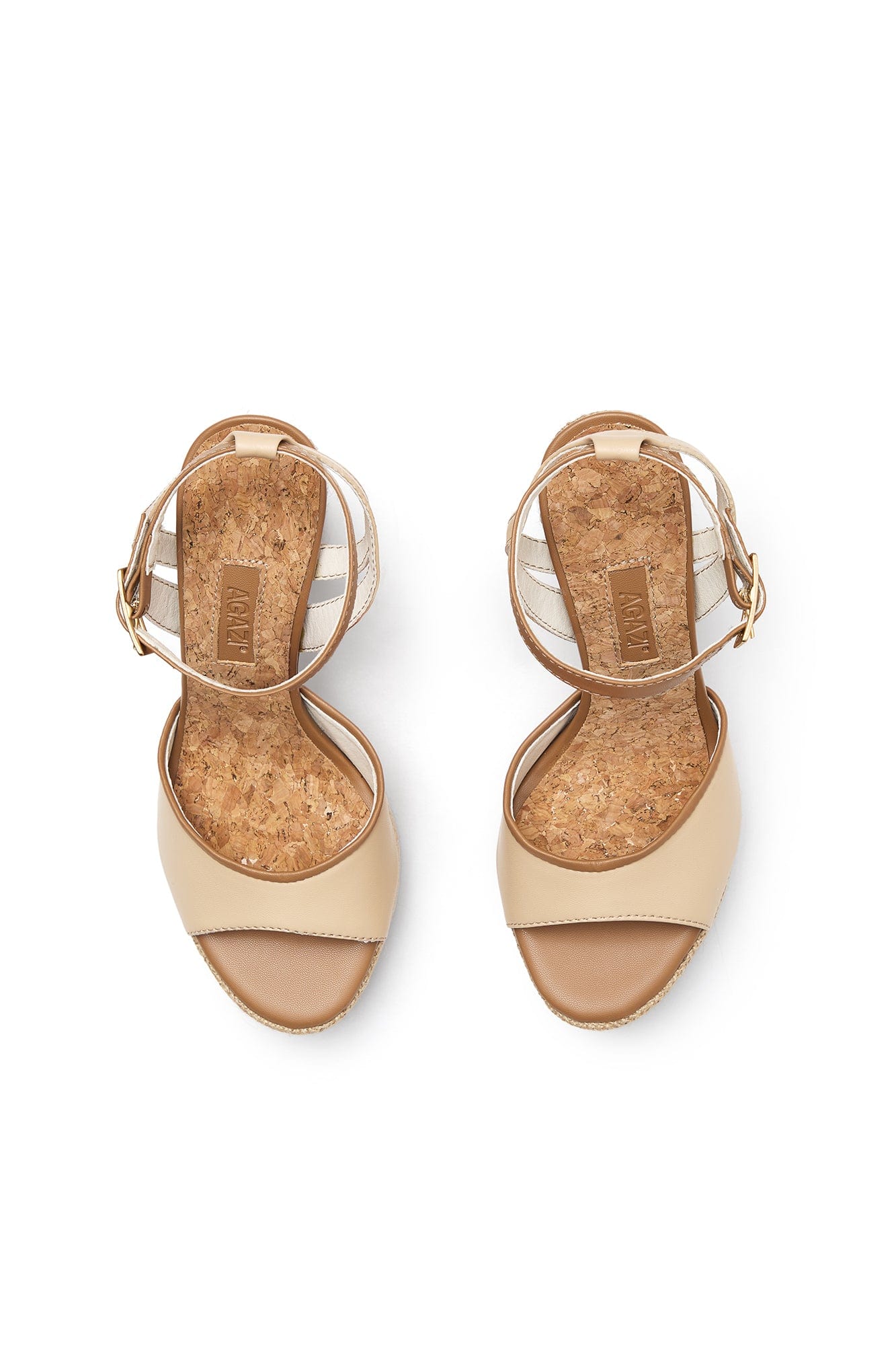 Vegan Mushroom Leather & Jute Wedge Sandals for Women - Comfortable Beige Eco-Friendly Shoes | Perfect for Summer, Beach, and Casual Outings