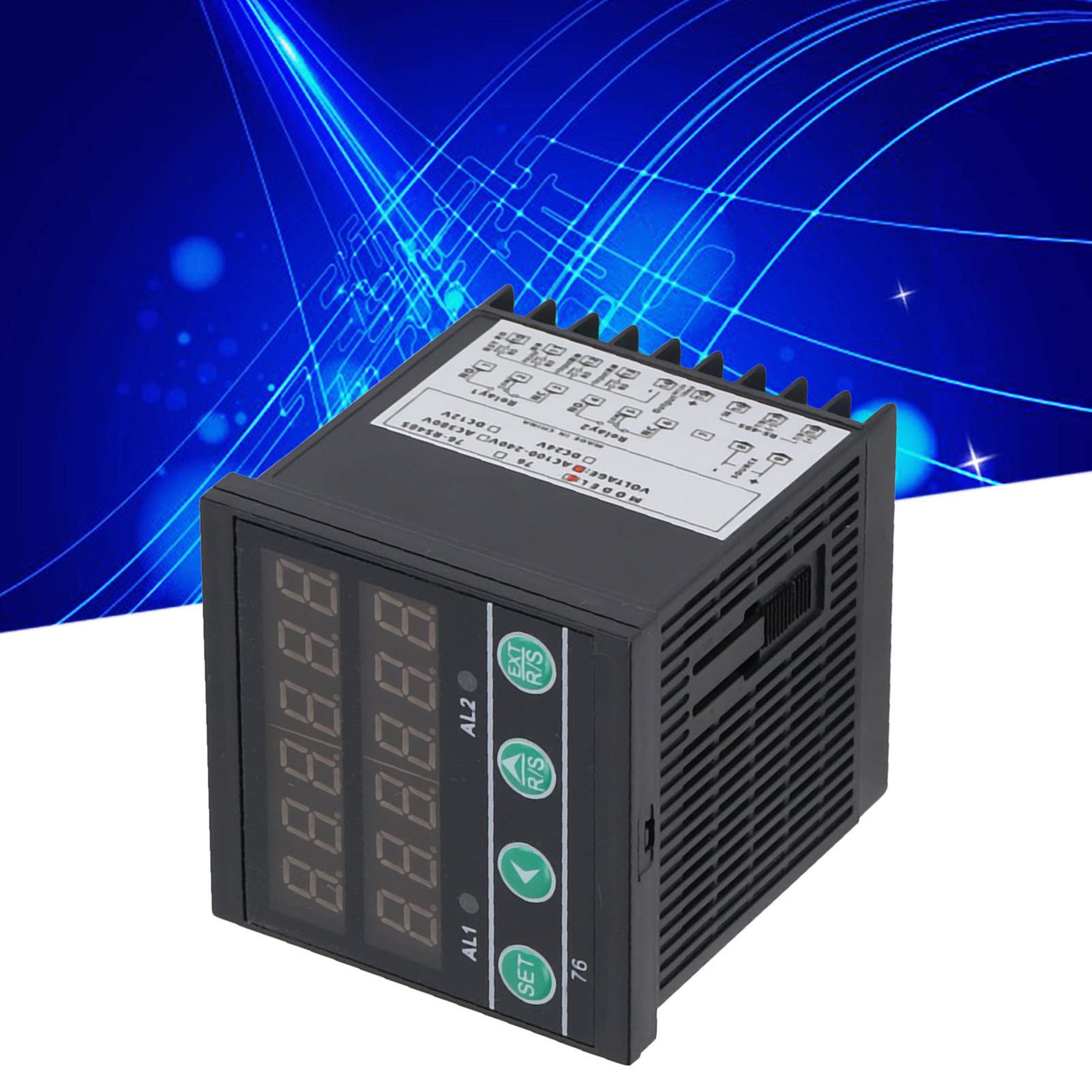 6 Digit Industrial Counter with LED Display - Multifunctional Digital Timer for Assembly Line, Production Counting & Inventory Management