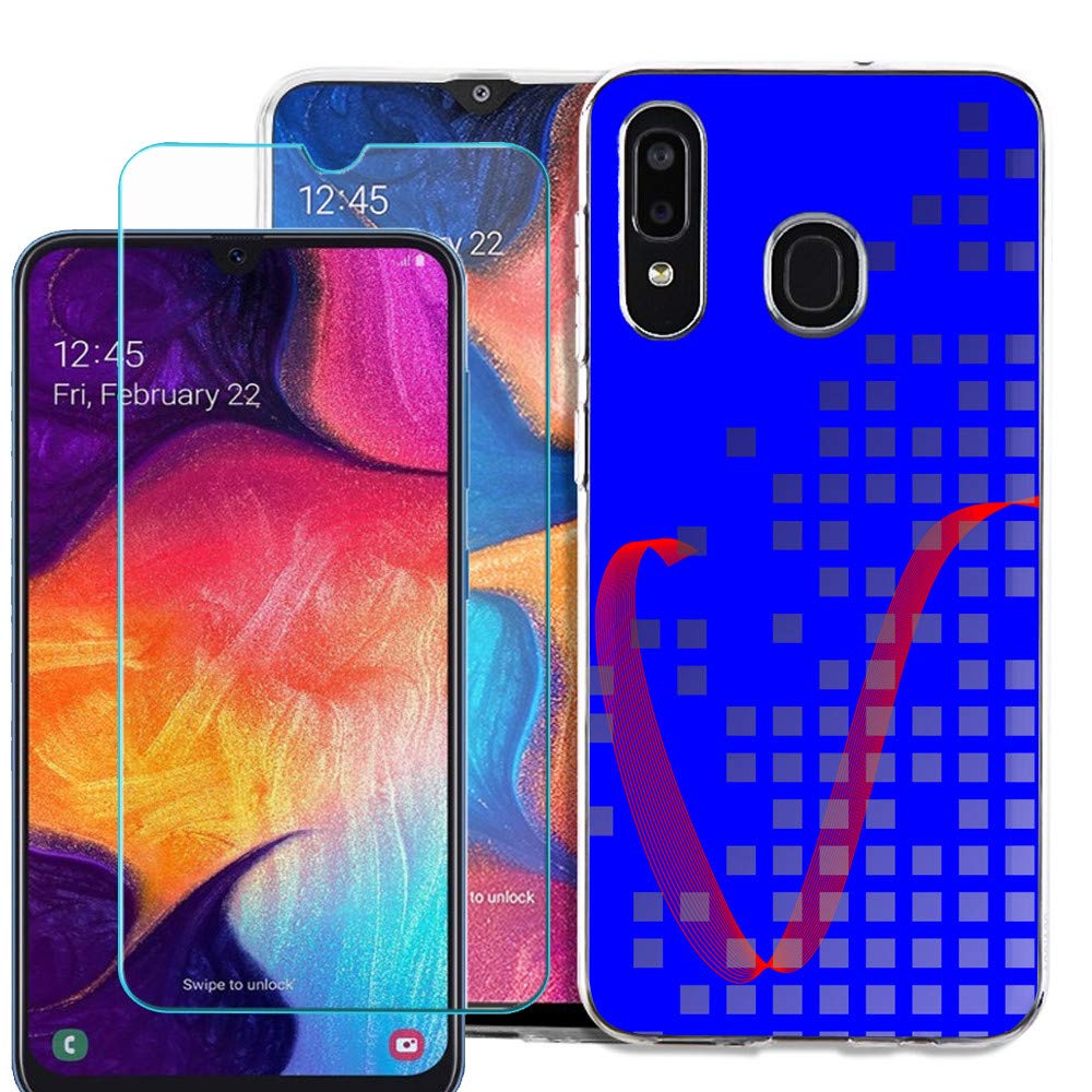 Slim-Fit TPU Phone Case with Tempered Glass Screen Protector for Samsung Galaxy A50 - Shockproof Protective Cover by One Tough Shield - Perfect for Everyday Use, Travel & Outdoor Activities