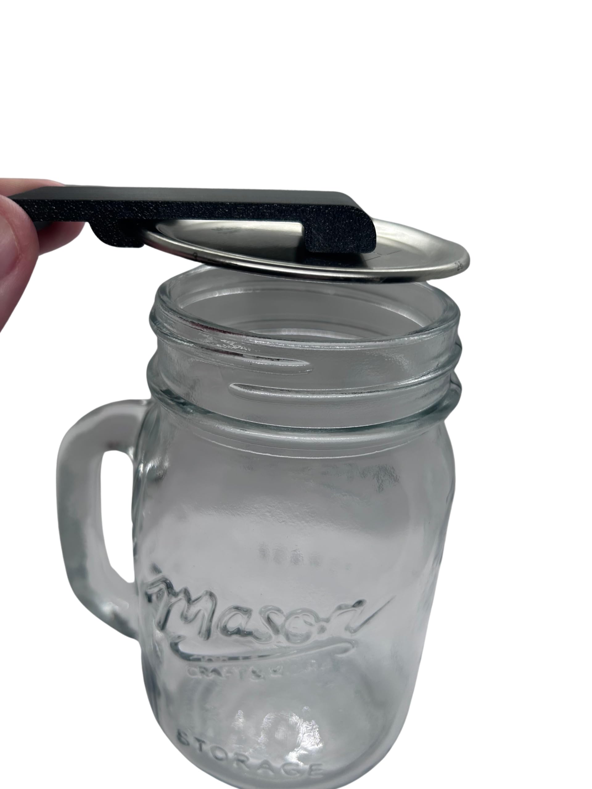 Premium Magnetic Canning Jar Opener - Effortless Vacuum Seal Release for Mason Jars & All Lids (Black) | Ideal for Home Canning, Food Preservation & Kitchen Storage