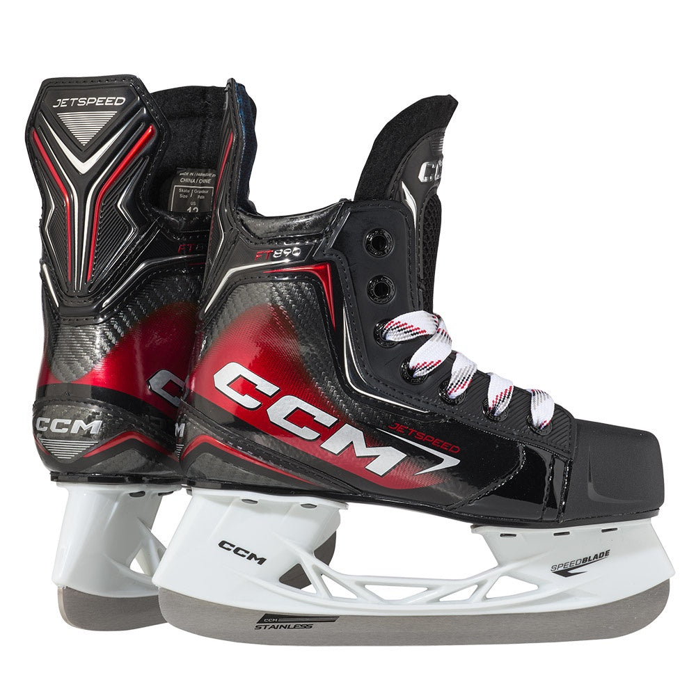 CCM Jetspeed FT890 Youth Ice Hockey Skates - Lightweight Performance Skates for Kids - Perfect for Ice Hockey Training & Games
