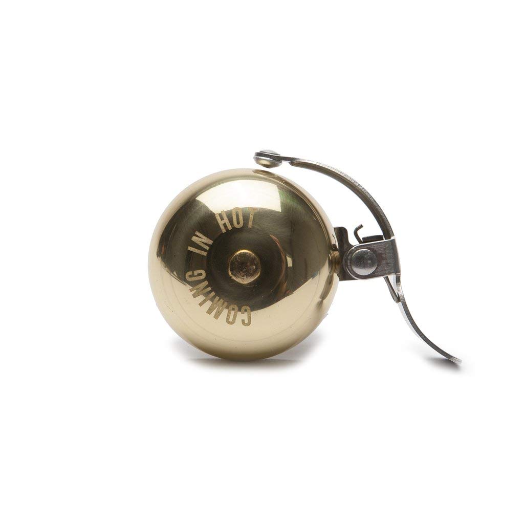 Portland Design Works King of Ding II Brass Bike Bell - Loud & Durable Bicycle Accessory for Urban Commuting & Mountain Biking