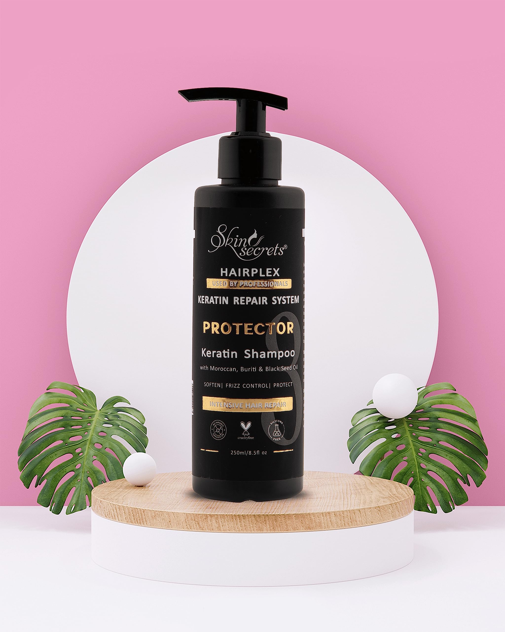 Skin Secrets Ultra Nourishing Post Keratin Shampoo & Conditioner Set (250ml + 250ml) - Paraben, Sulfate & Mineral Oil Free - Repair & Hydrate Chemically Treated Hair for Salon-Quality Results at Home