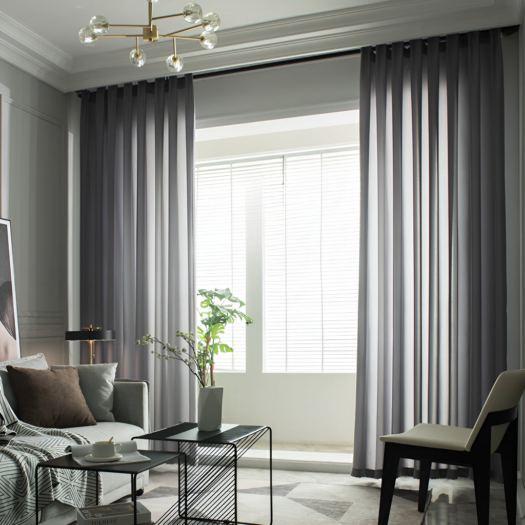 Marissa Solid Color Sheer Grommet Curtains - Lightweight Airy Window Drapes for Living Room, Bedroom & Office - Custom Size Available