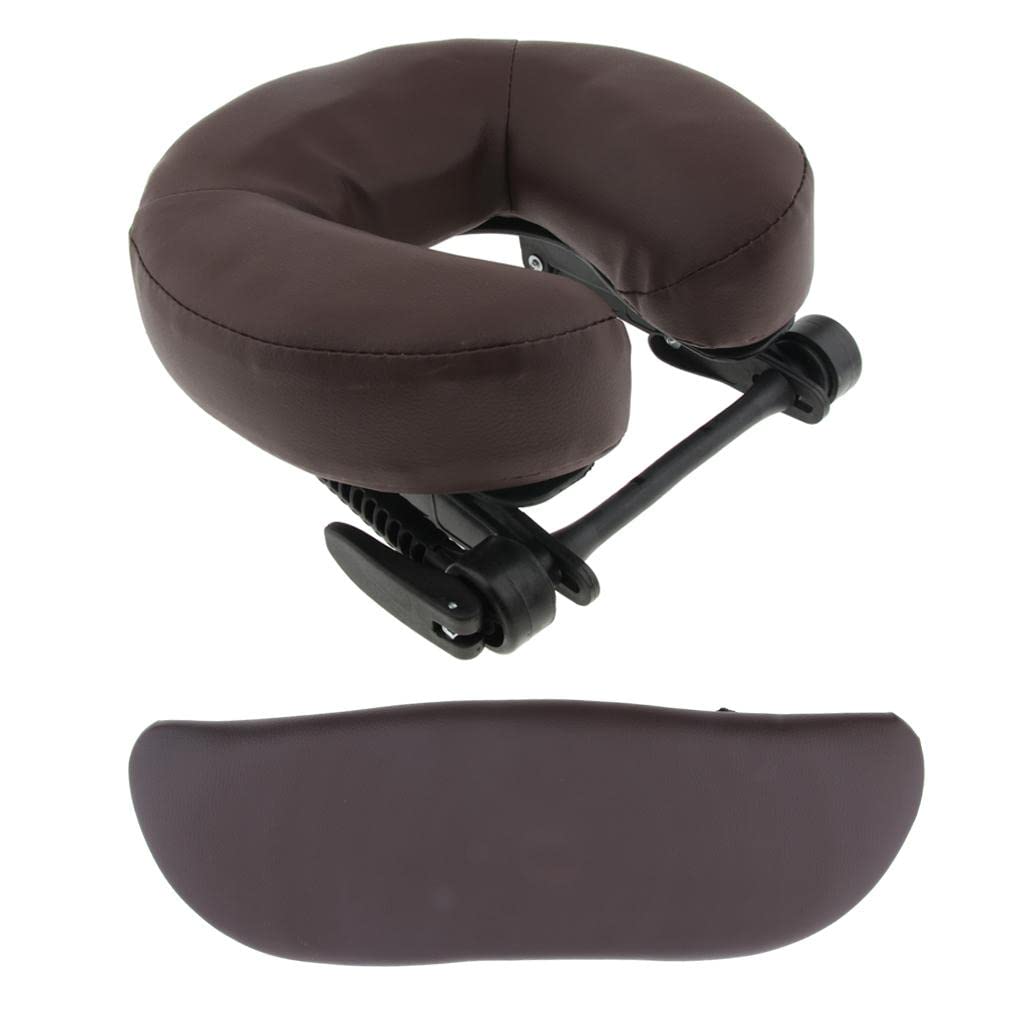 3PCS Washable Massage Table Cushions - Arm Rest Pillows for Spa, Salon & Home Use, Soft Brown Comfort Support for Relaxation & Therapy