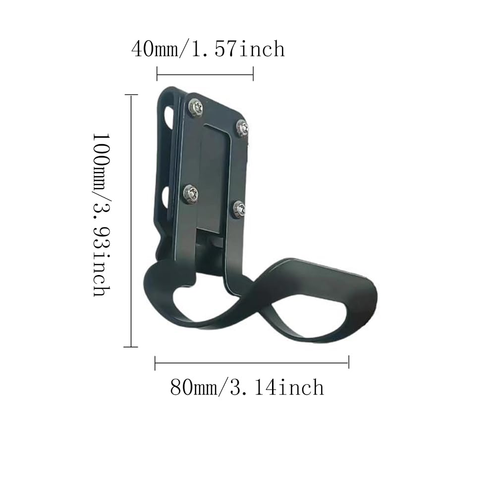 Heavy-Duty Hammer Holster Clip - Tool Belt Hook for Hammers, Pliers & Wrenches | Metal Accessory Holder for Construction, Carpentry & DIY Projects | Quick-Release Hammer Loop for Easy Access