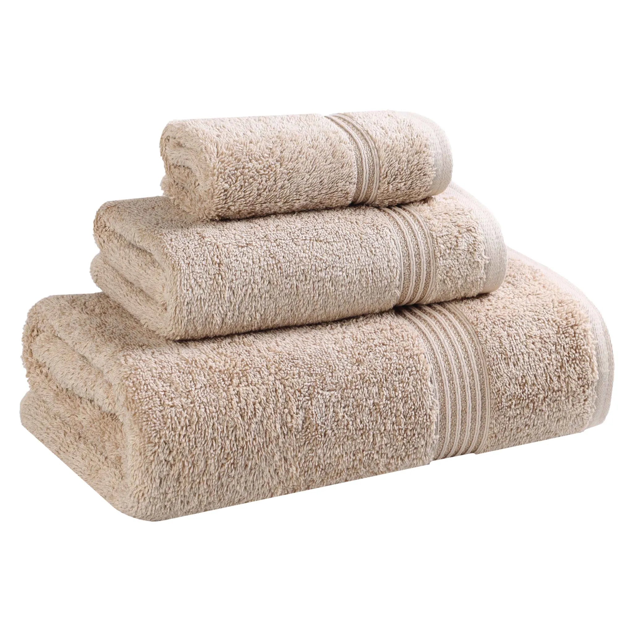 Premium Egyptian Cotton Plush 3-Piece Luxury Bath Towel Set - Ultra Absorbent & Soft for Spa, Bathroom & Hotel Use