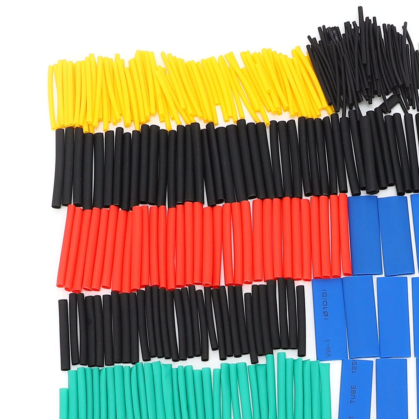 580Pcs Waterproof Heat Shrink Tube Set - 2:1 Shrink Ratio, High Strength Nylon Tubing for Electrical Wiring, Circuit Protection & DIY Projects - Perfect for Automotive, Marine & Home Electronics Repair