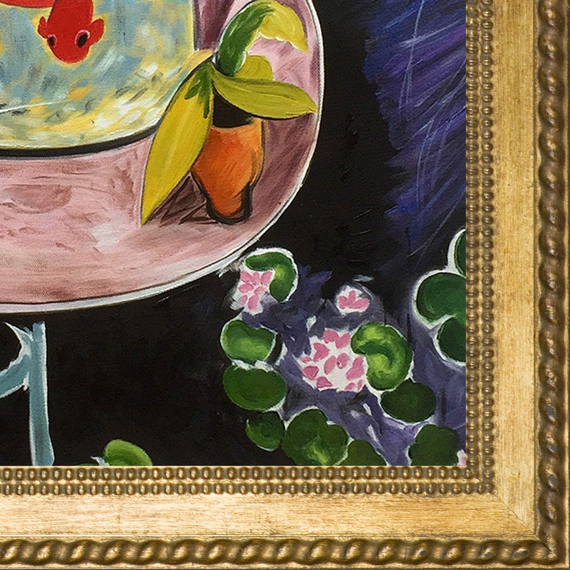 Hand Painted Henri Matisse Fish Oil Painting on Canvas - 28.75