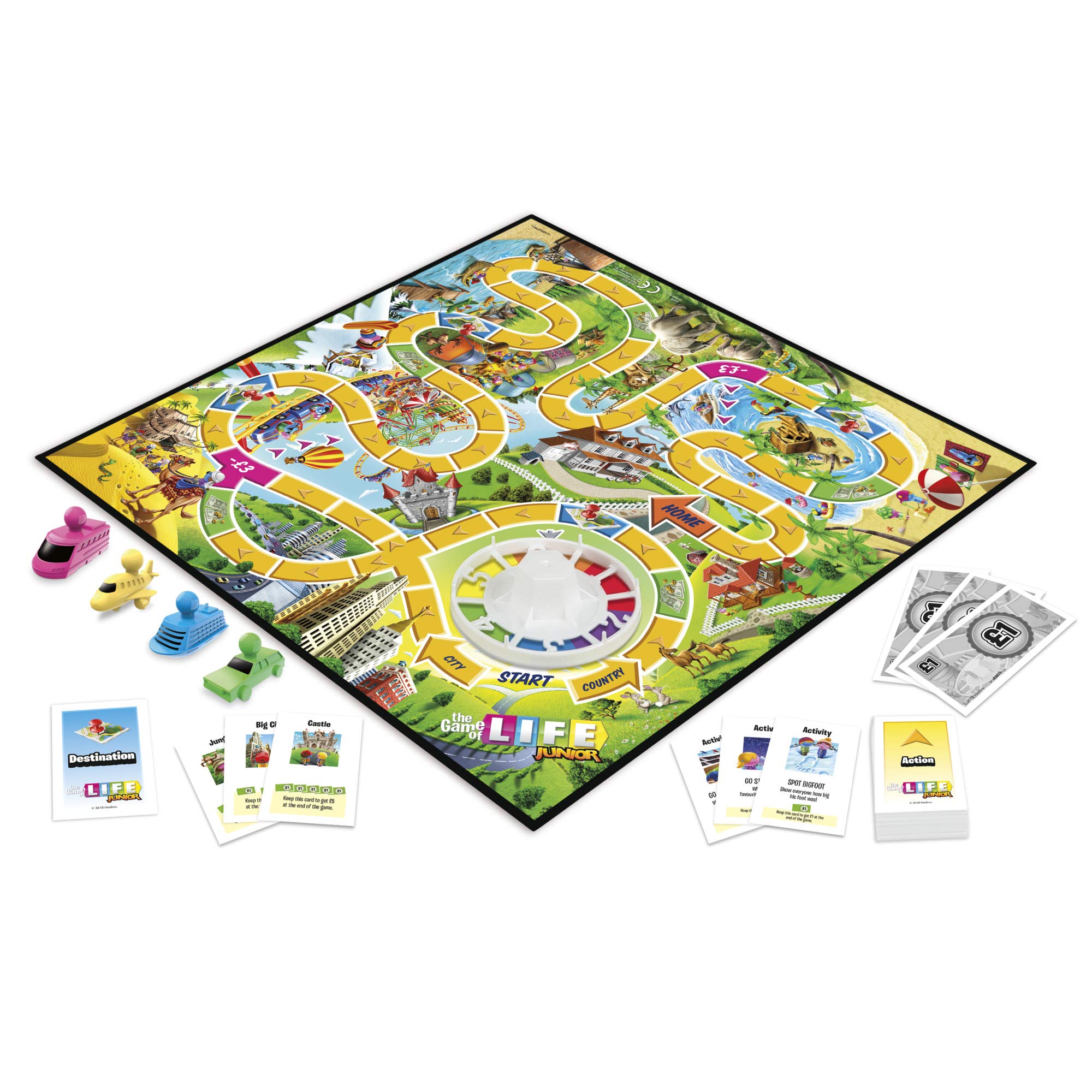 Hasbro Gaming The Game of Life Junior Board Game for Kids Ages 5+ | Fun Family Board Game for 2-4 Players | Perfect for Birthday Gifts & Family Game Nights