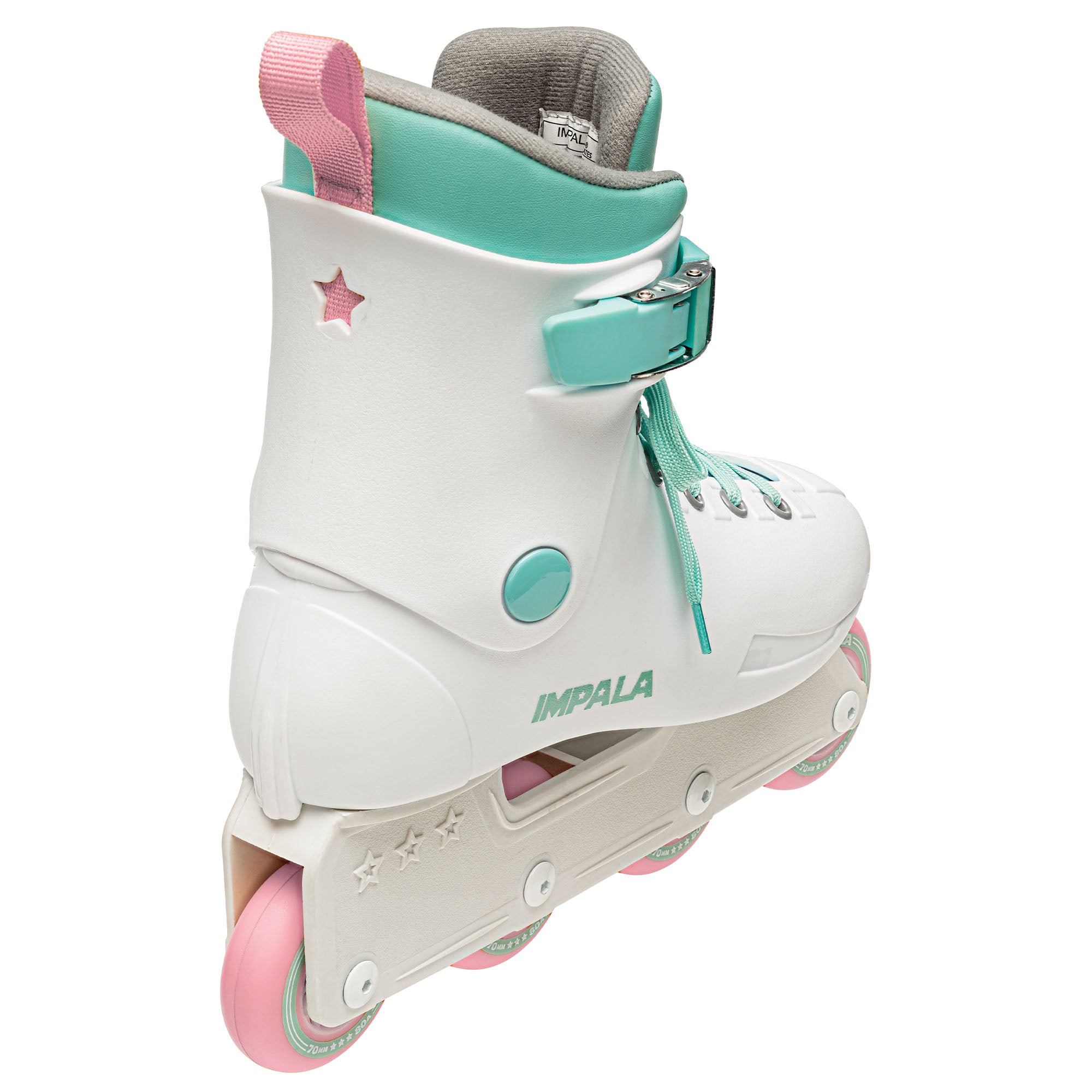 Impala Lightspeed Inline Skates for Adults - White Rollerblades for Outdoor & Indoor Skating, Fitness, Recreation & Roller Hockey
