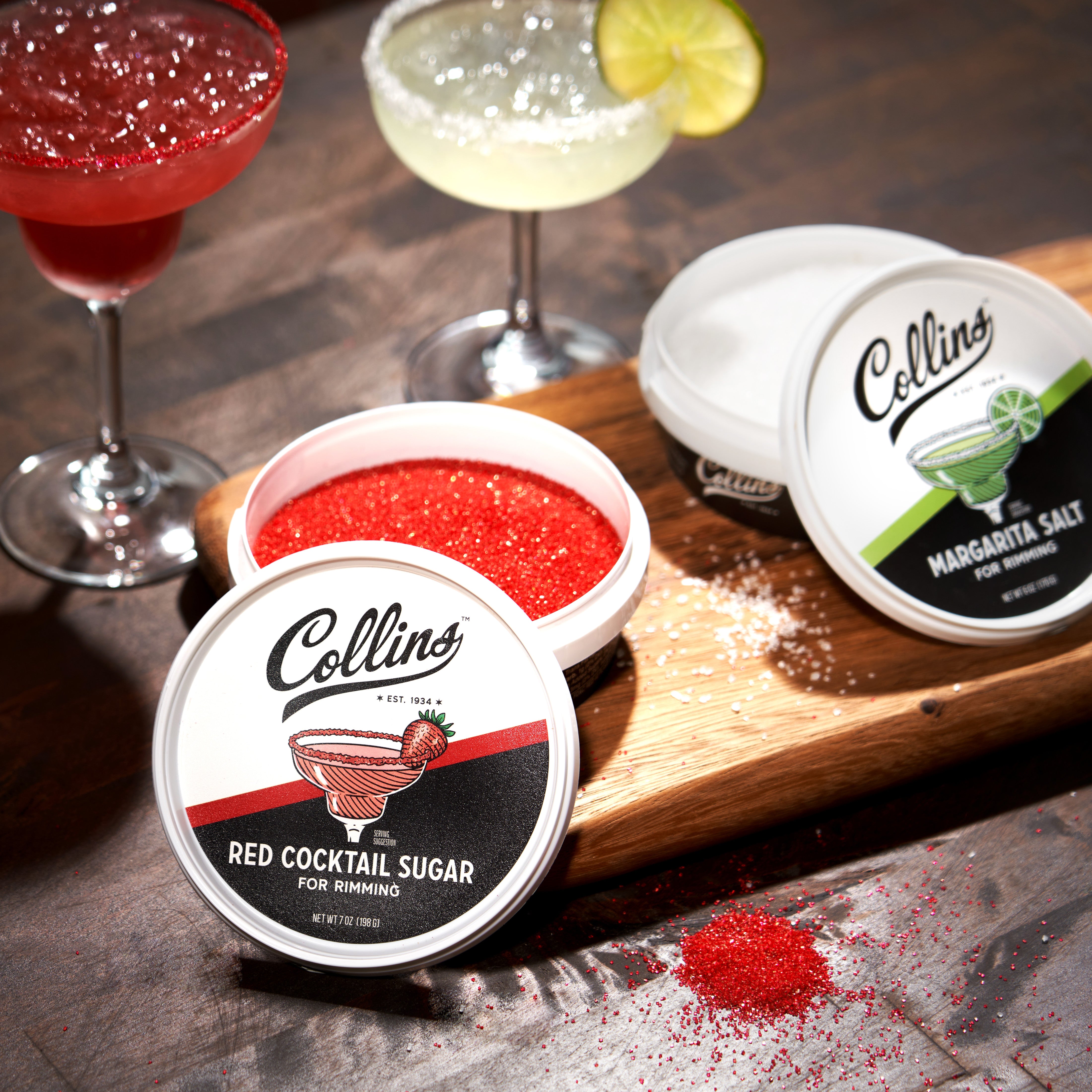 Premium Red Rimming Sugar - 7 oz (200g) for Cocktails, Desserts & Baking | Edible Decor for Margaritas, Cakes & Cookies | Vegan, Gluten-Free Party Supplies