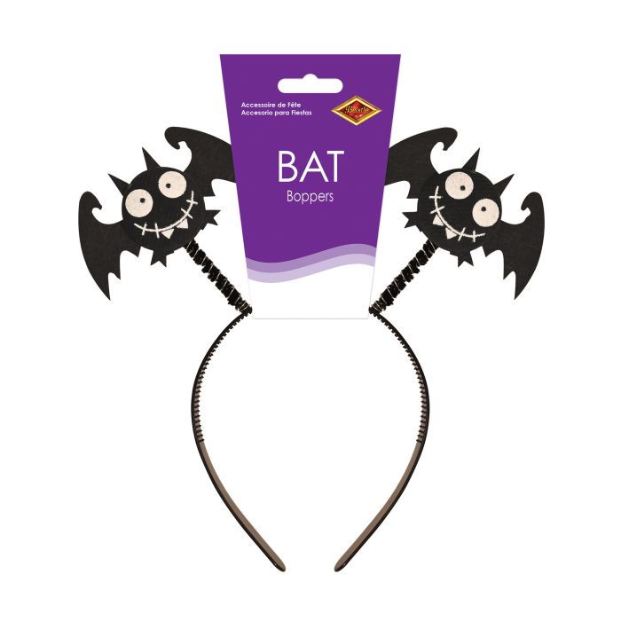 12 Pack Beistle Bat Boppers - Soft Foam Bat Costume Accessories for Halloween Party Favors, Kids Dress Up & Cosplay Fun