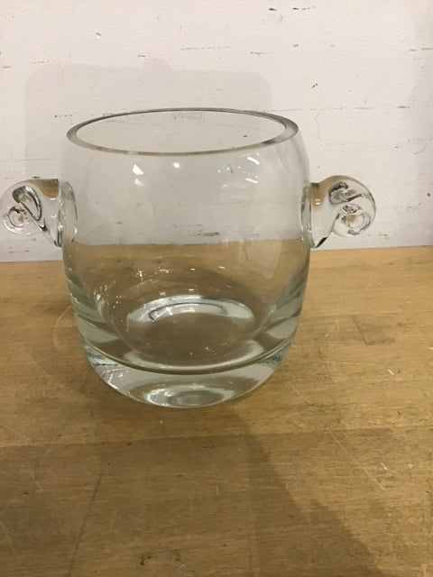 Premium 6-Piece Clear Glass Ice Bucket Set - Perfect for Cocktails, Parties, and Home Bar Decor