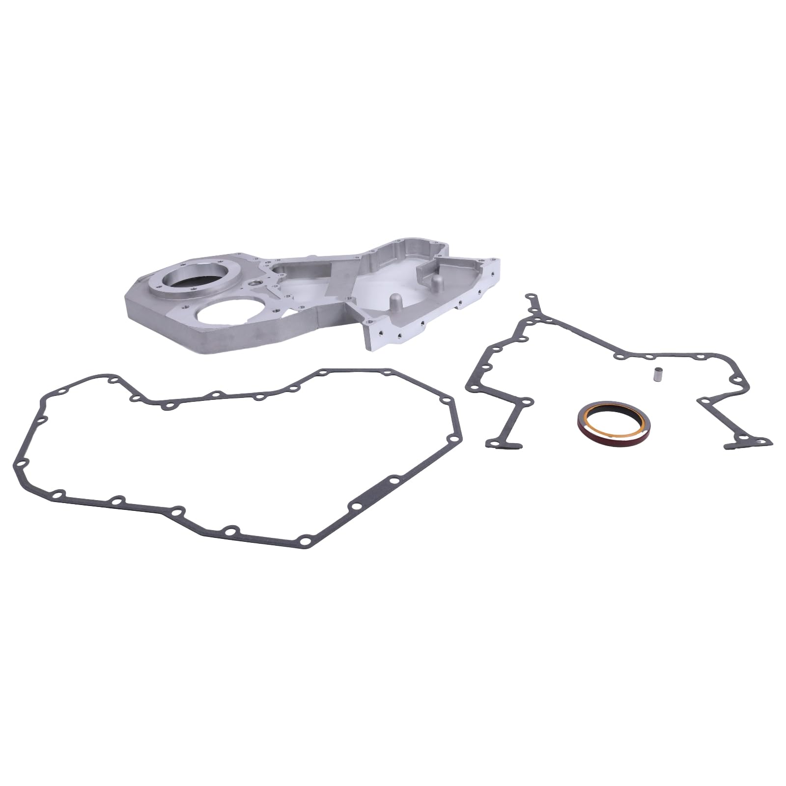 Dodge 5.9L Cummins Front Timing Gear Housing Cover Gasket Kit with Oil Seal & Pin - Compatible with Part Numbers 3941911 3923898 3917801 3920519 - Perfect for Engine Repair & Maintenance