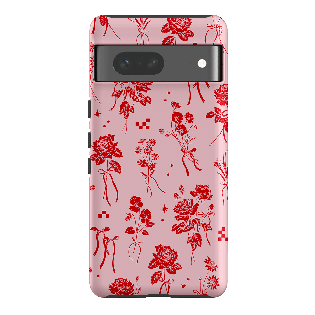 Elegant Petite Fleur Rose Bow Phone Case - Stylish & Protective Cover for iPhone & Samsung - Perfect for Everyday Use & Special Occasions
