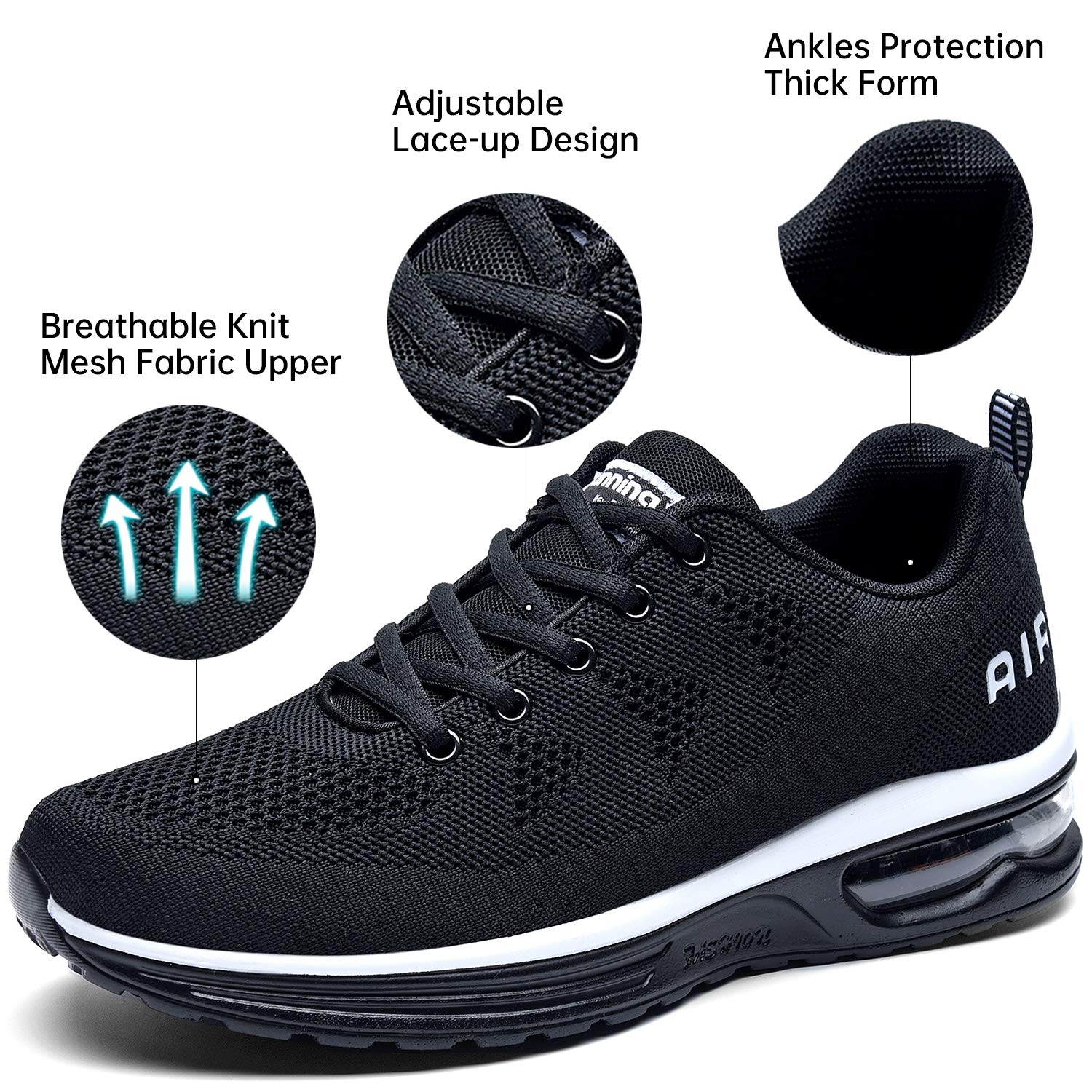 MEHOTO Men's Air Running Sneakers - Lightweight Athletic Shoes for Jogging, Gym, Fitness & Walking | Breathable Comfort for Workouts & Daily Wear