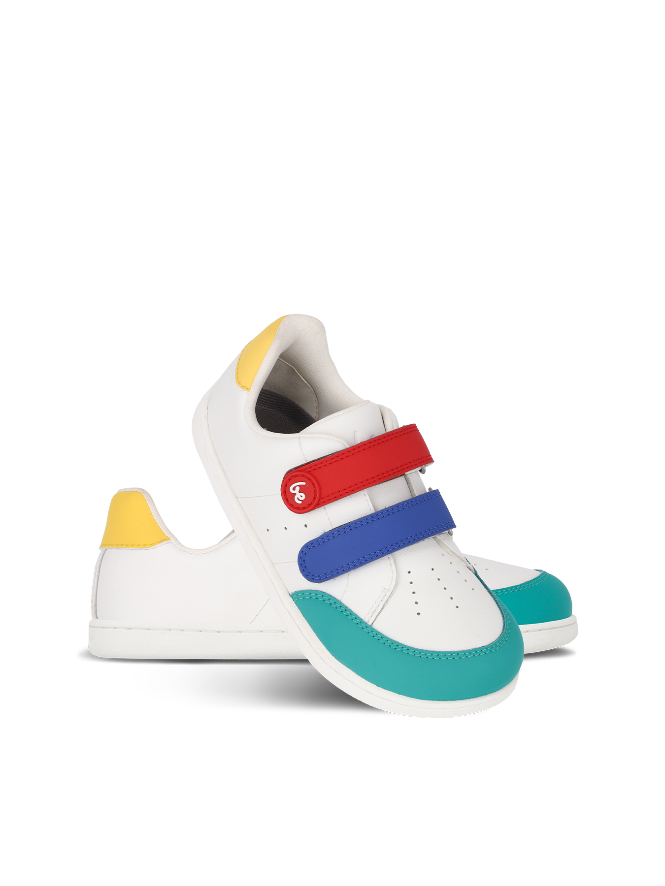 Be Lenka Energise Kids Barefoot Sneakers - Lightweight & Flexible White & Multicolored Shoes for Active Play & Outdoor Adventures