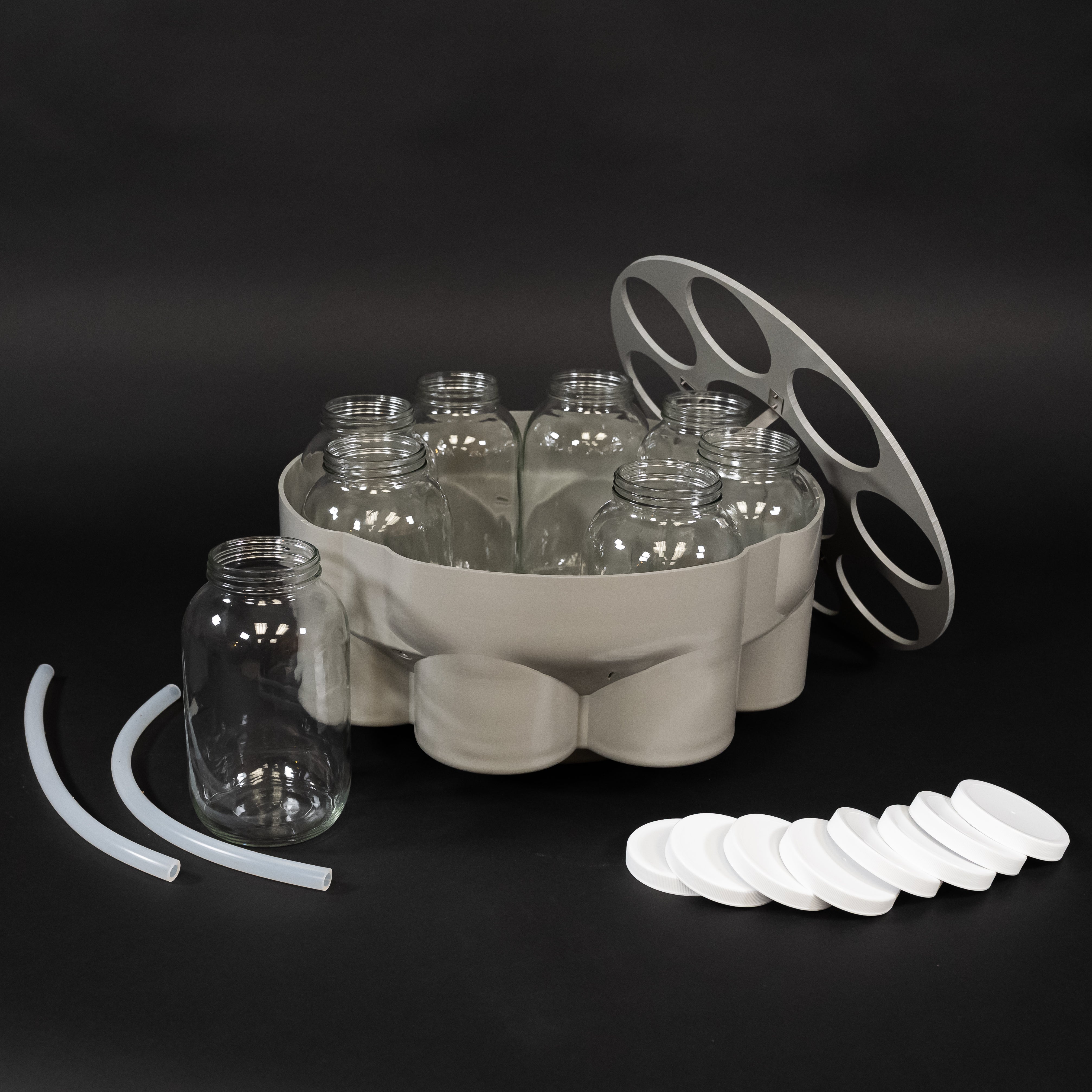 6700 / 6712 Full Size Portable Sampler - 8 Glass Bottles (1.8 Liter Capacity) for Water Testing & Environmental Sampling - Ideal for Labs, Field Research & Industrial Use