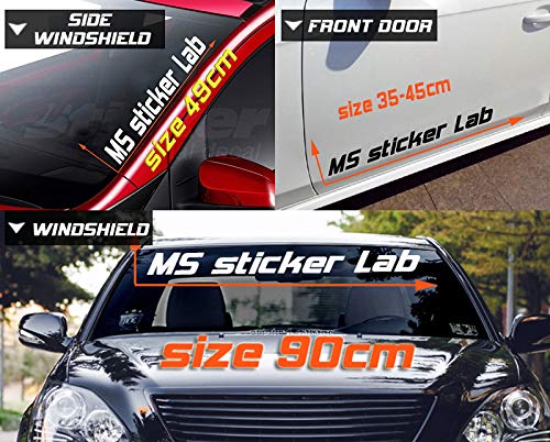 Simply Clean Car Lateral Sticker - 20cm Vinyl Window Decals for Cars, Trucks & Vehicles - Waterproof & Durable Auto Stickers for Personalization & Style - Perfect for Car Enthusiasts, Gifts & Wall Decor