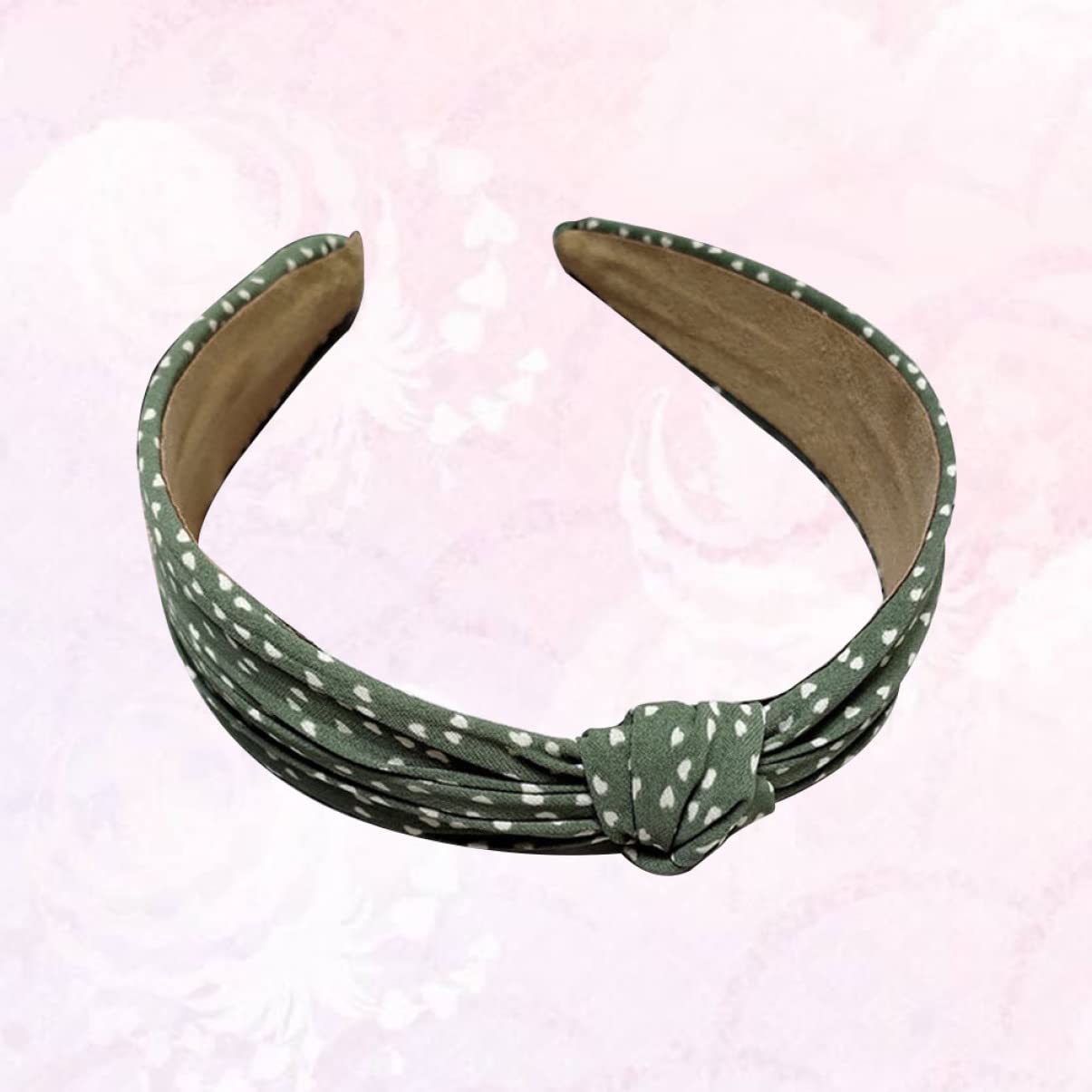 FOMIYES Non-Slip Wide Dot Fabric Headband for Women - Comfortable & Sturdy Hair Accessory - Perfect for Workouts, Yoga, Sports and Everyday Wear