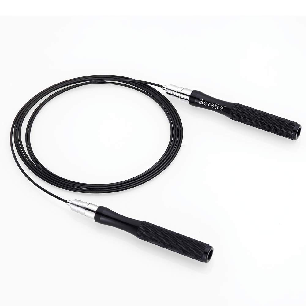 Premium Speed Jump Rope with Ball Bearing - Adjustable Skipping Rope for Men, Women & Kids - 10ft Steel Wire Cable with Aluminum Self-Locking Grip - Ideal for Fitness Training, Cardio Workouts & Home Exercise