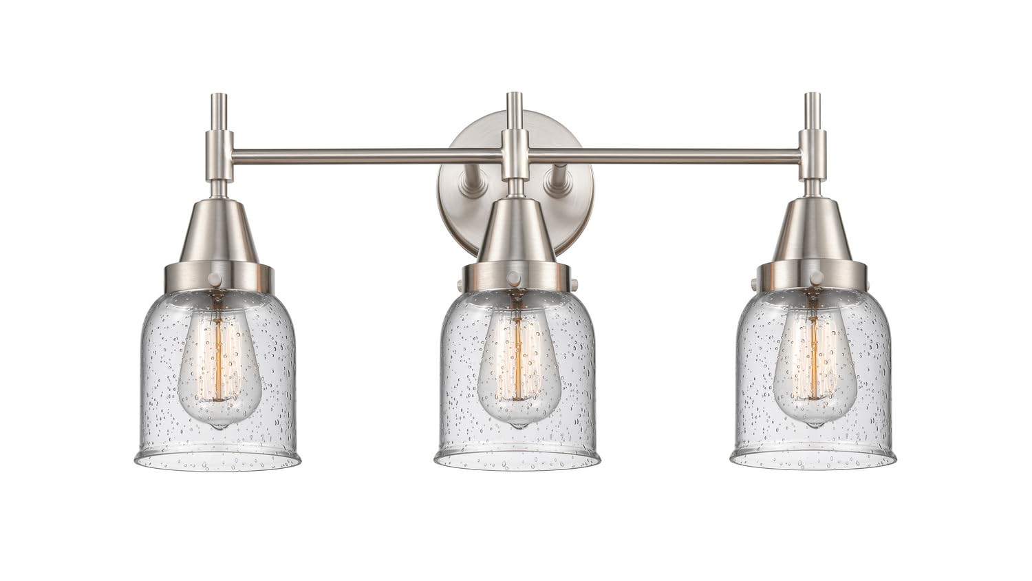 Innovations 447-3W-SN-G54-LED Transitional LED Bathroom Vanity Light Fixture - Pewter, Nickel & Silver Finish - Perfect for Modern & Traditional Bathrooms