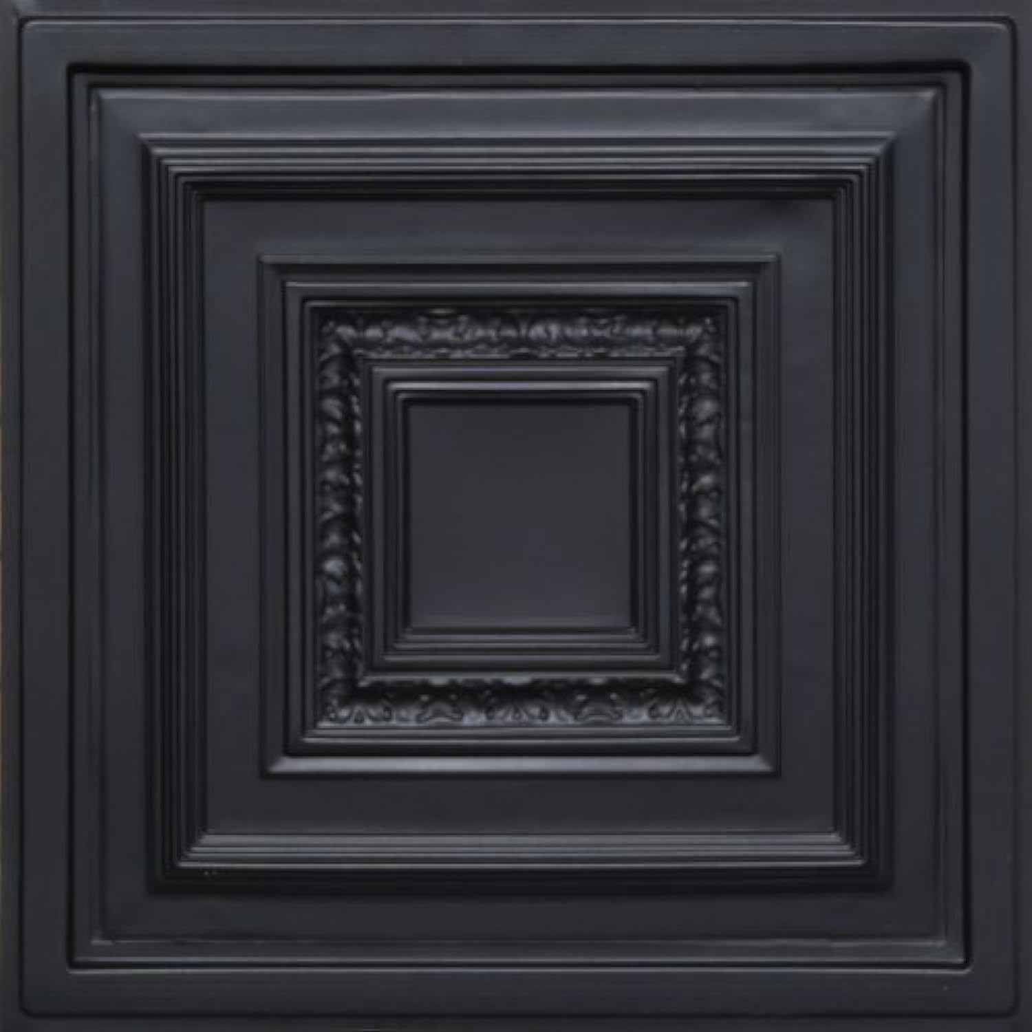Antyx Black 24x24 PVC Ceiling Tiles - Durable & Stylish Drop Ceiling Panels for Home, Office & Commercial Spaces