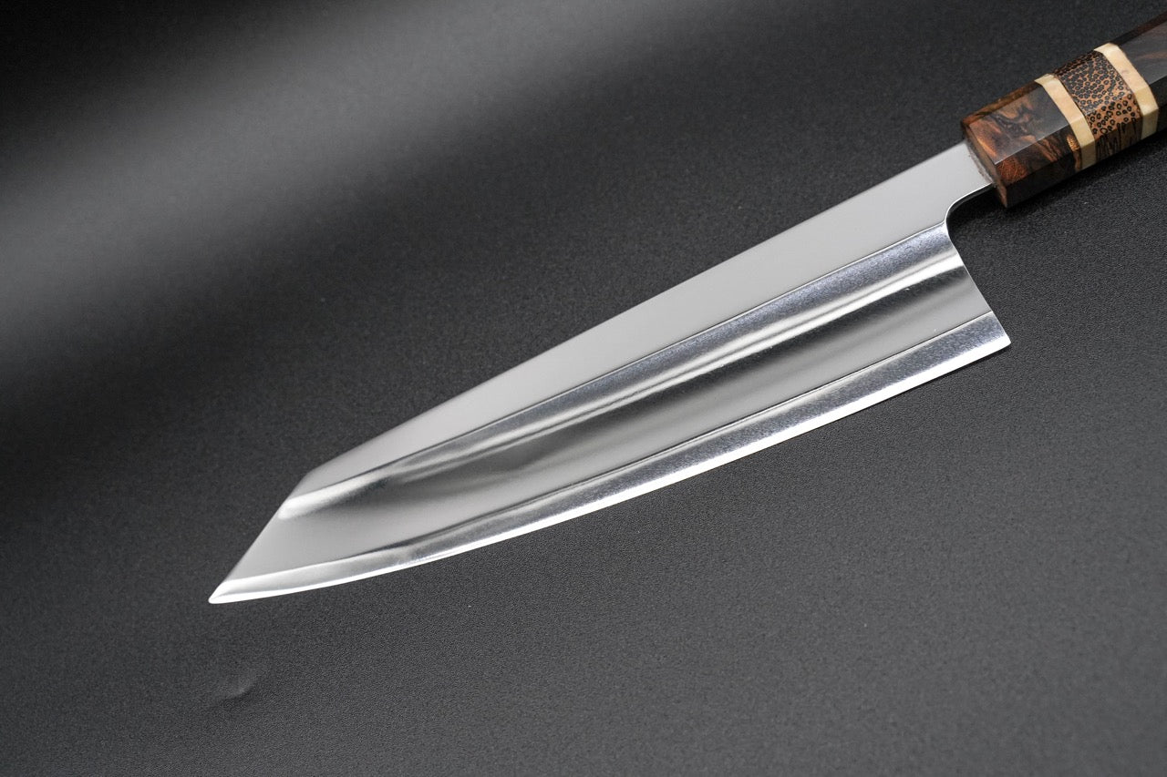 Premium Narra Chef Knife 240mm K-Tip Gyuto with S-Grind - High Carbon Stainless Steel Japanese Kitchen Knife for Professional Chefs & Home Cooking - Perfect for Slicing, Dicing & Meat Preparation