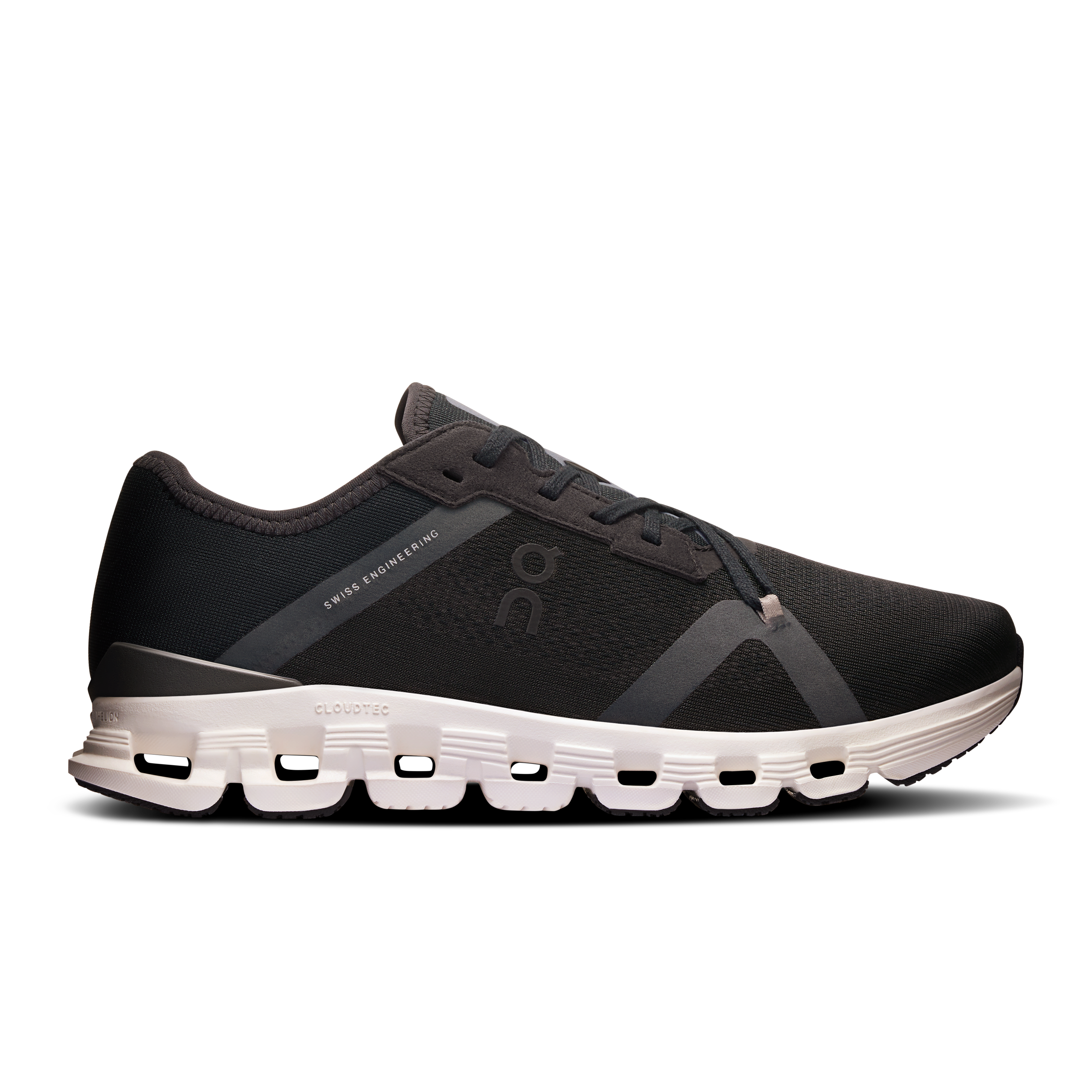 On Running Women's Cloud X 4 Ad Running Shoes - Black/Asphalt | Lightweight & Cushioned for Training, Gym & Everyday Wear