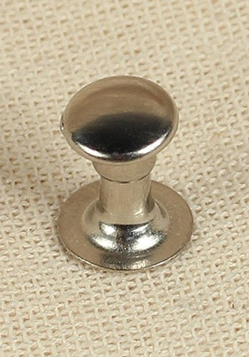 6.8mm x 8.5mm Hollow Iron Nickel Rivets - Heavy Duty Fasteners for Leather Craft, Metal Fabrication & DIY Projects