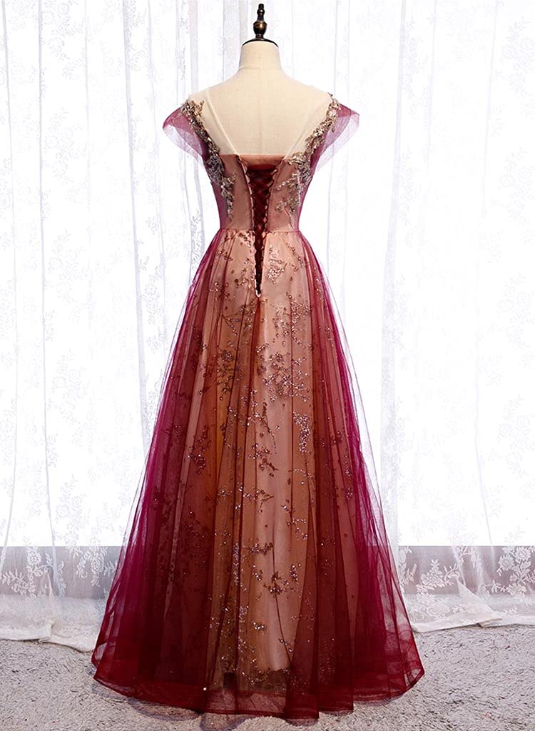 Elegant Women's Glitter Formal Evening Gown - Prom, Celebrity Party, Sweet 16 Ball Dress for Special Occasions | Perfect for Homecoming, Quinceañera & Black Tie Events
