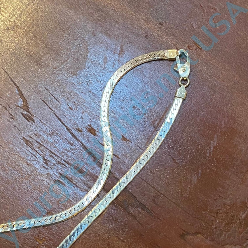 Tri-Color Sterling Silver Chain Necklace - 17.5 Inch Length for Women & Men | Perfect for Layering, Gifts & Everyday Wear