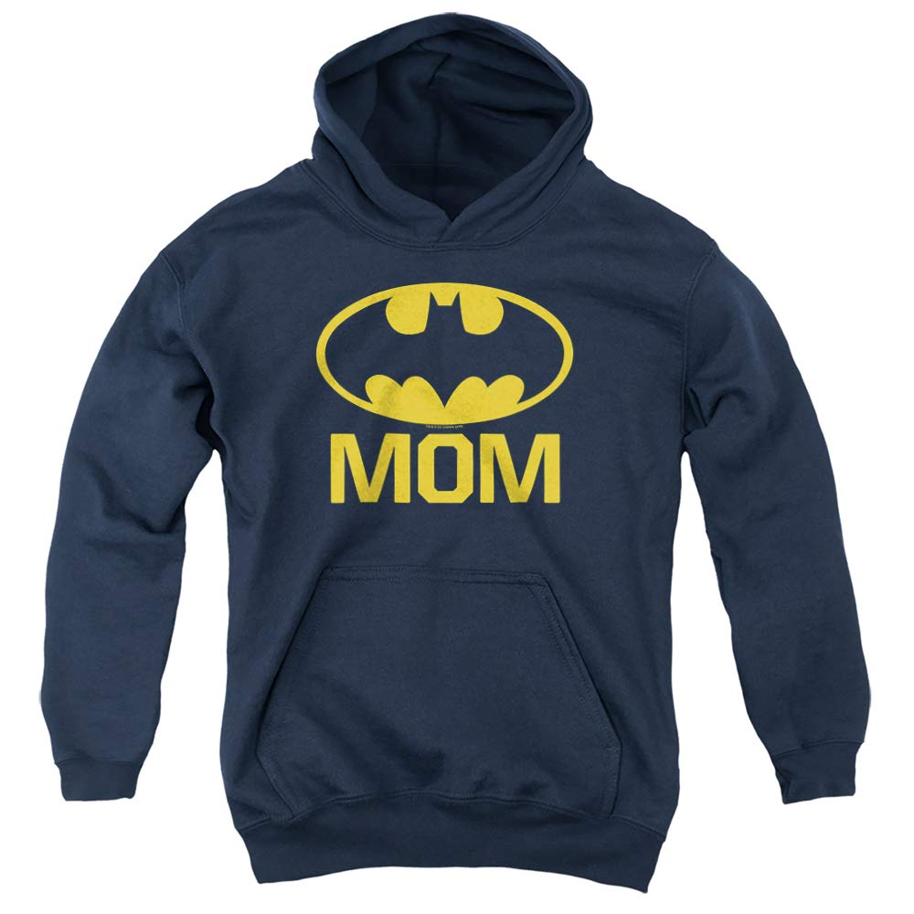 Trevco Batman Bat Mom Unisex Youth Pullover Hoodie - Soft & Comfortable Sweatshirt for Kids & Teens - Perfect for School, Halloween & Casual Wear