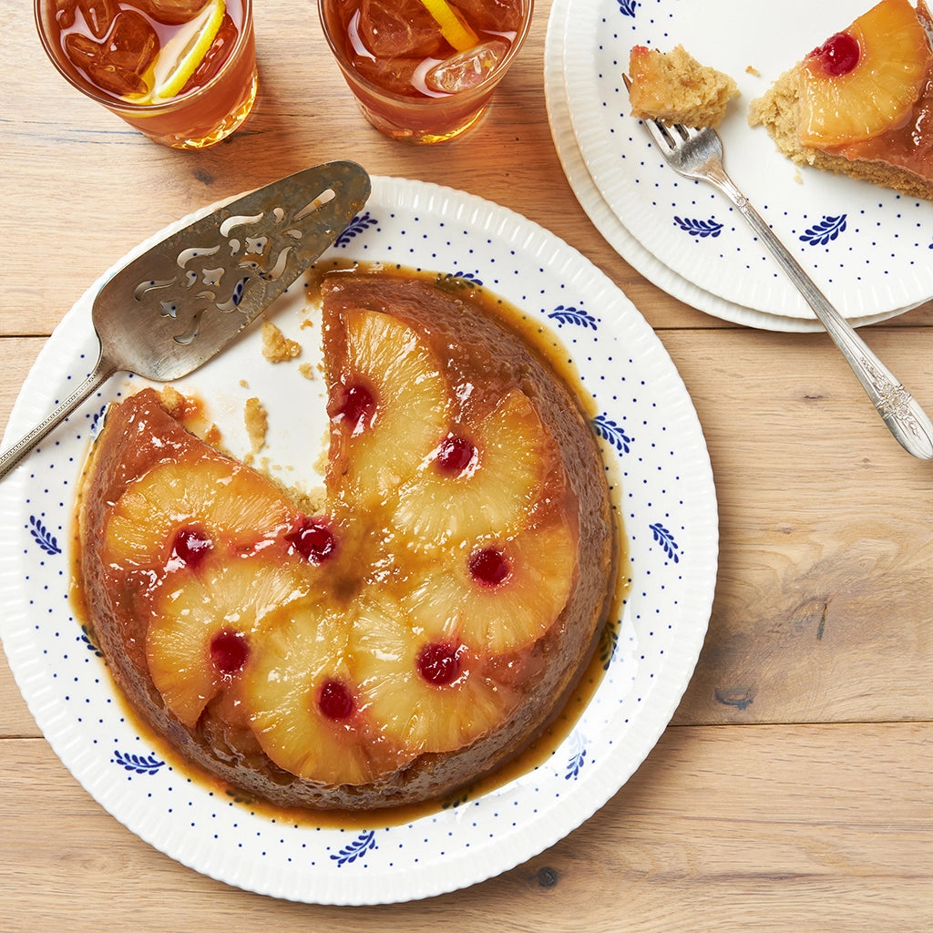 Delicious Pineapple Ginger Upside Down Cake - Moist & Flavorful Homemade Dessert for Parties, Holidays & Family Gatherings