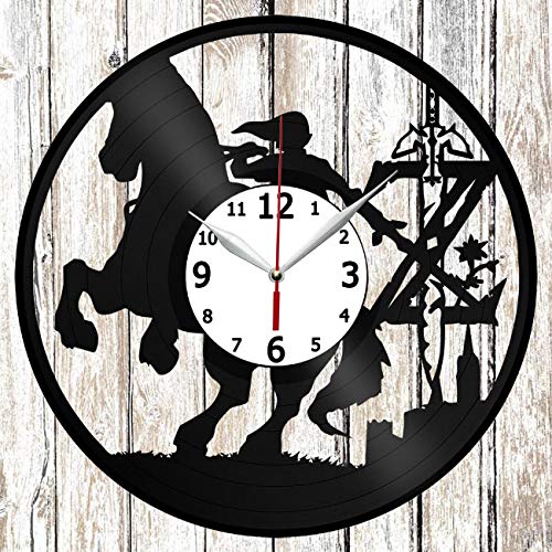 The Legend of Zelda Vinyl Record Wall Clock - Unique Handmade Home Decor, Retro Gaming Fan Art Gift for Gamers & Music Lovers | Perfect for Game Room, Bedroom, or Office Decor