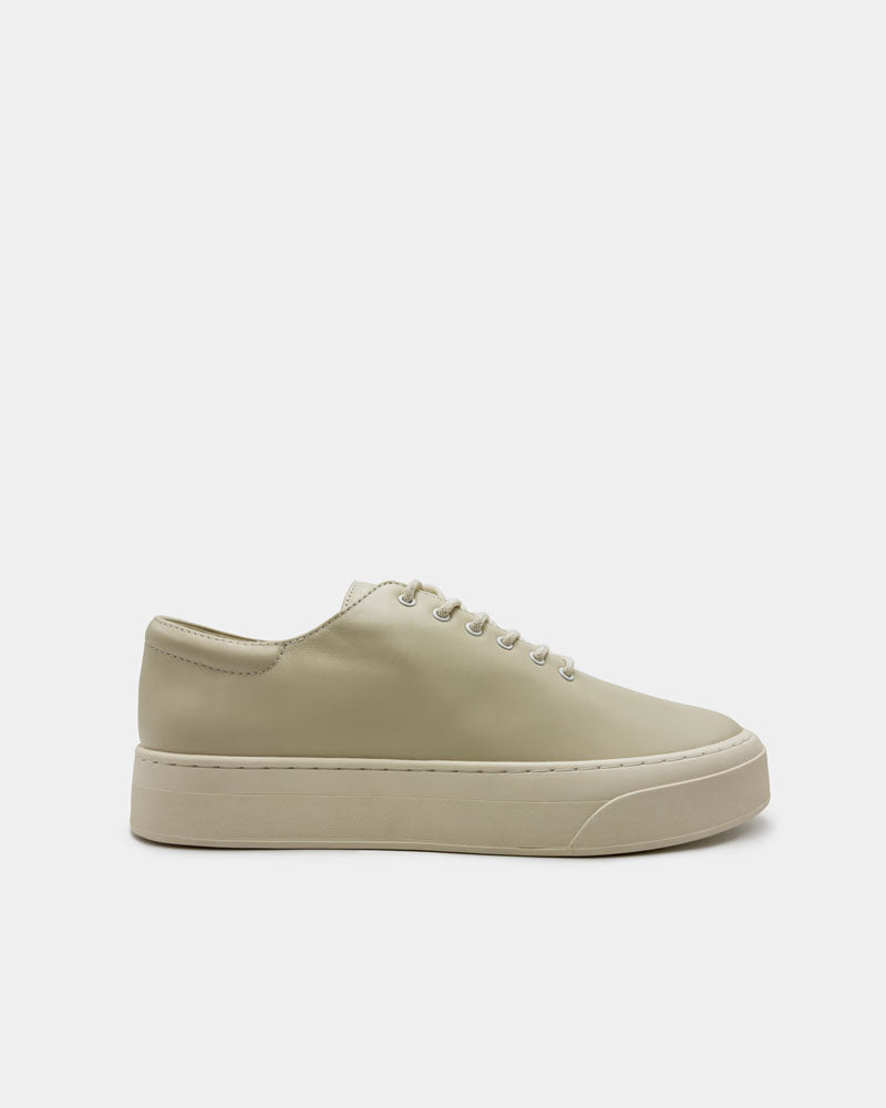 Premium Creamy Calfskin Platform Sneakers - Women's Classic Casual Shoes for Everyday Wear | Comfortable Walking Shoes for Work, Travel & Street Style Fashion