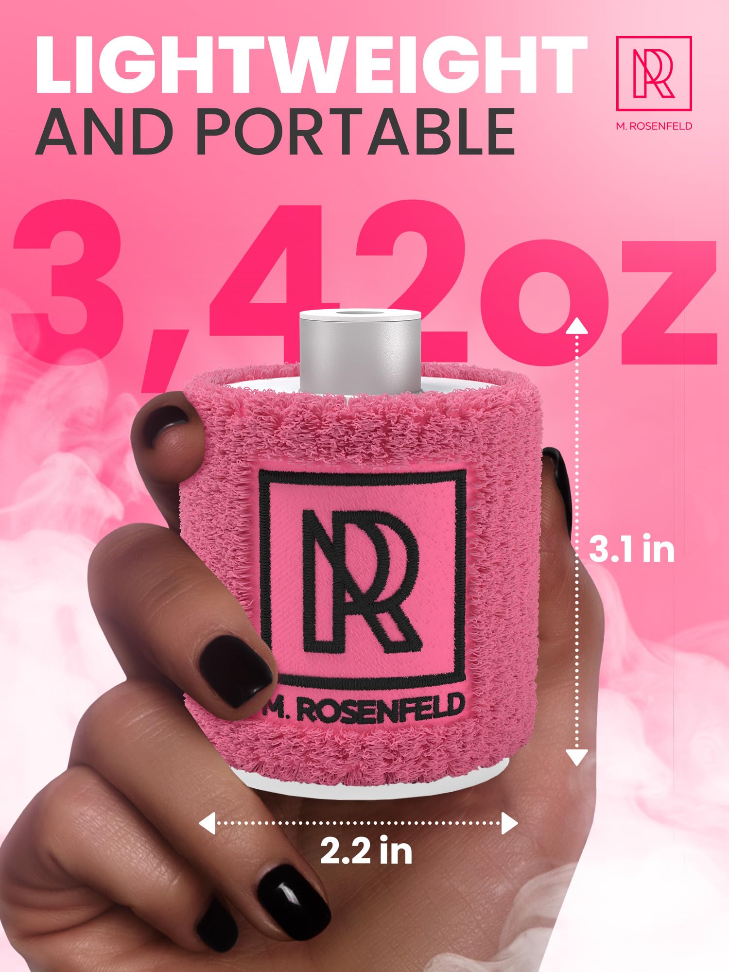 M. ROSENFELD Rechargeable Electric Hookah Starter Kit - Portable Mini Hookah Pump with LED Light & Vacuum Function - Fast Charcoal Lighter for Shisha Hookah - Perfect for Home Parties, Outdoor Camping & Hookah Lounges