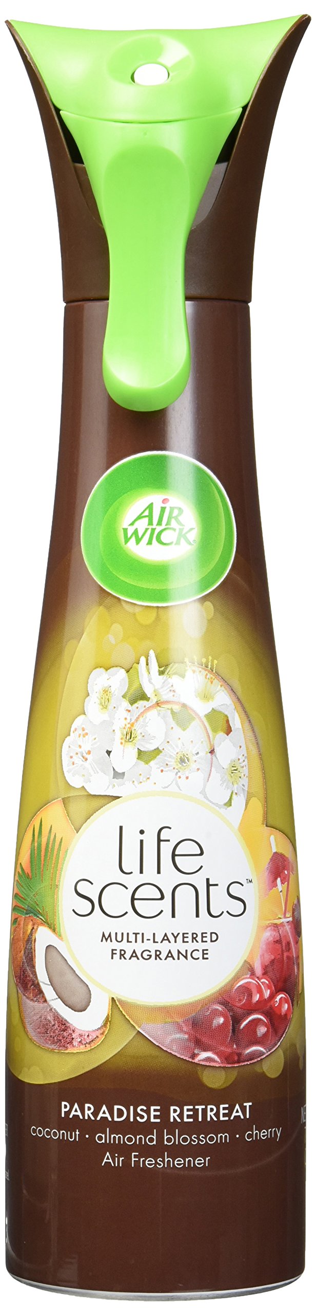 Air Wick Life Scents Air Freshener Spray - Paradise Retreat Scent, 7.4 oz | Long-Lasting Fragrance for Home, Bathroom & Office | Eliminates Odors & Freshens Air Instantly