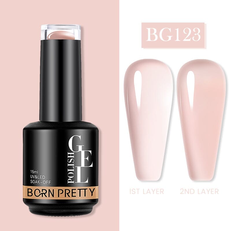 Nude Jelly Gel 15ml - Natural-Looking Nail Polish for Everyday Wear | Perfect for Manicures, Pedicures & Salon Use